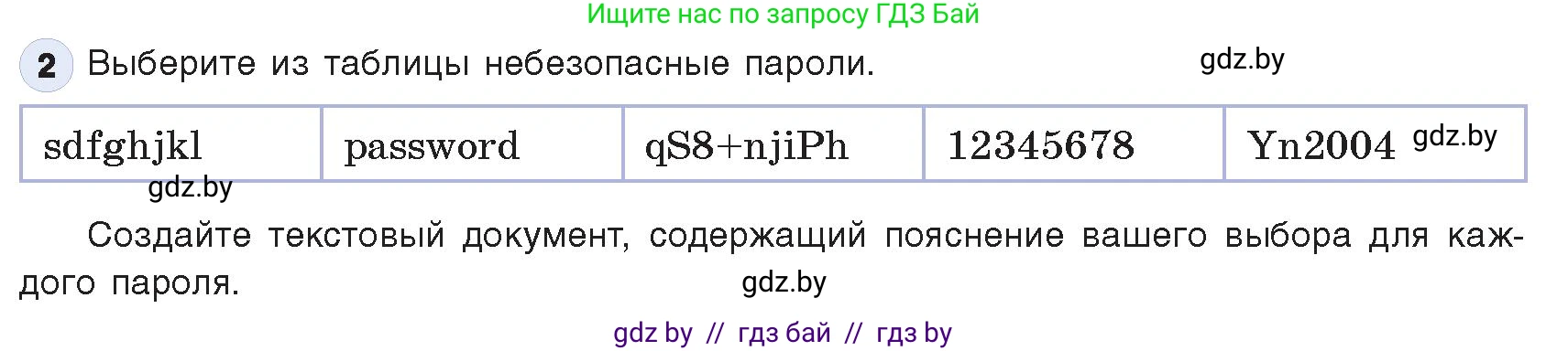 Информатика, 9 класс Учебник, авторы: Котов Владимир Михайлович, Лапо Анжелика Ивановна, Быкадоров Юрий Александрович, Войтехович Елена Николаевна, издательство Народная асвета, Минск, 2019, голубого цвета, страница 27, номер 2, Условие