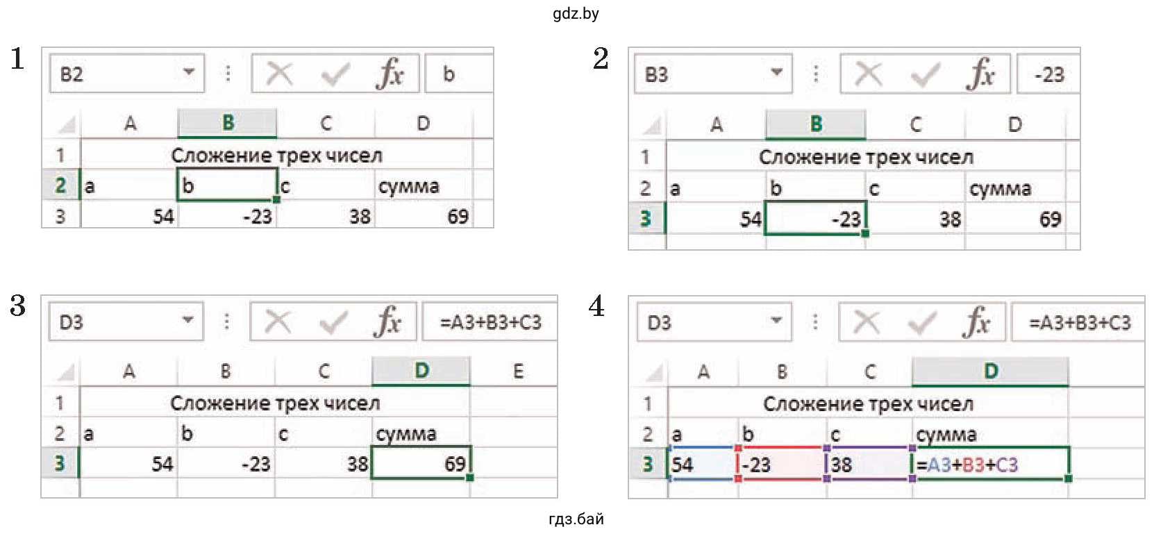 Таблицы. Назовите адрес активной ячейки. Какого типа информация хранится в активной ячейке? Как это можно определить?