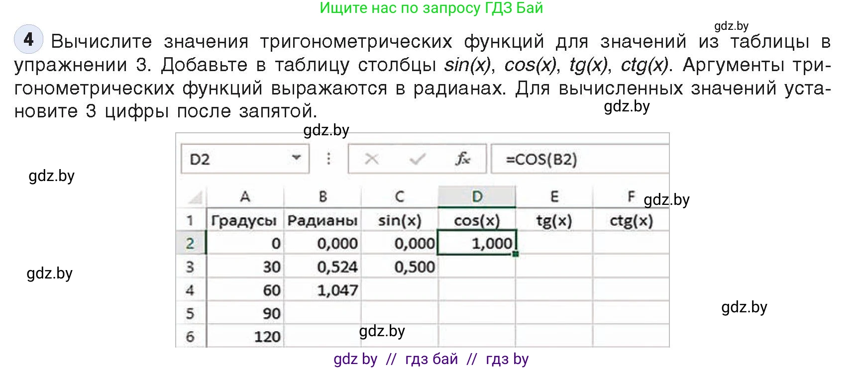 Информатика, 9 класс Учебник, авторы: Котов Владимир Михайлович, Лапо Анжелика Ивановна, Быкадоров Юрий Александрович, Войтехович Елена Николаевна, издательство Народная асвета, Минск, 2019, голубого цвета, страница 96, номер 4, Условие