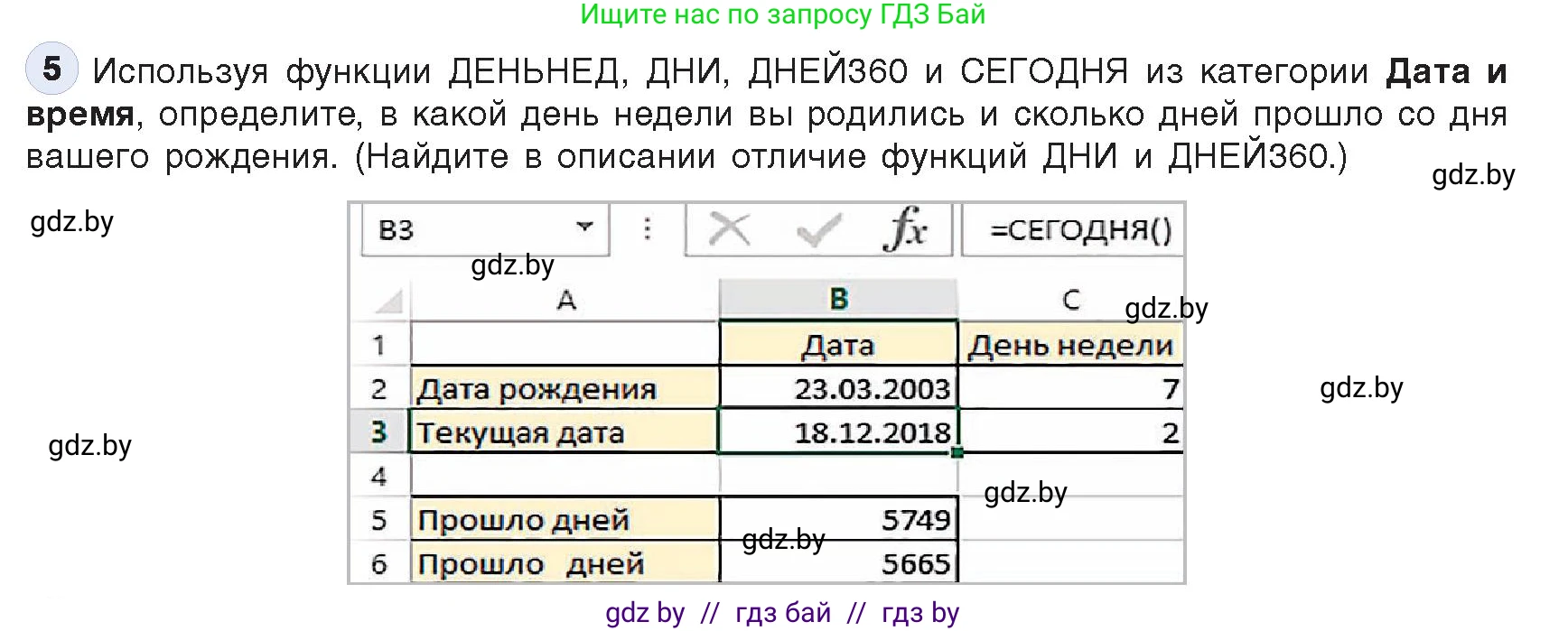 Информатика, 9 класс Учебник, авторы: Котов Владимир Михайлович, Лапо Анжелика Ивановна, Быкадоров Юрий Александрович, Войтехович Елена Николаевна, издательство Народная асвета, Минск, 2019, голубого цвета, страница 96, номер 5, Условие