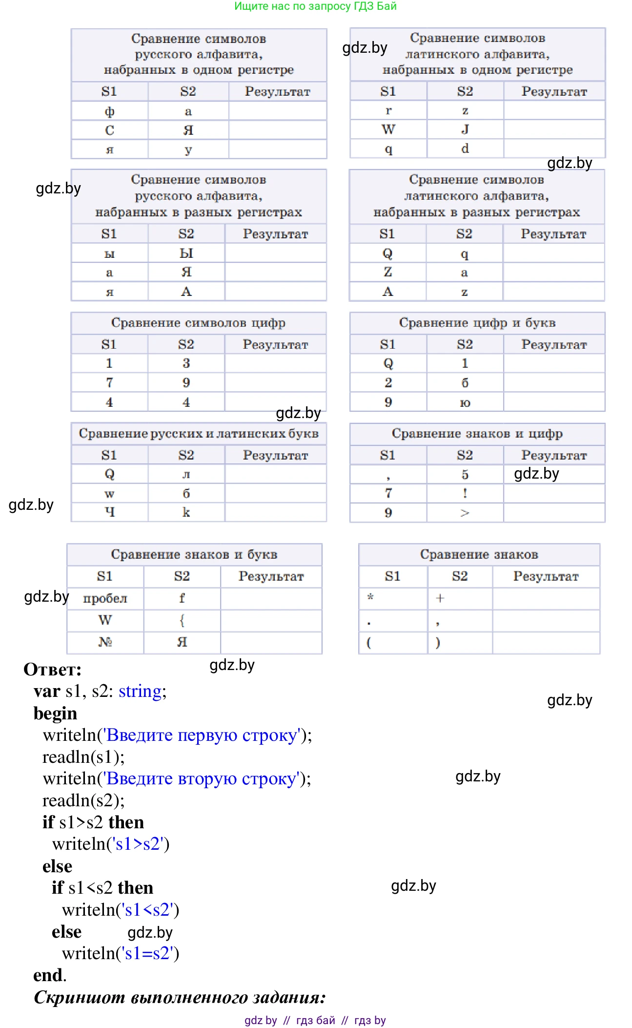 Информатика, 9 класс Учебник, авторы: Котов Владимир Михайлович, Лапо Анжелика Ивановна, Быкадоров Юрий Александрович, Войтехович Елена Николаевна, издательство Народная асвета, Минск, 2019, голубого цвета, страница 40, номер 3, Решение (продолжение 2)