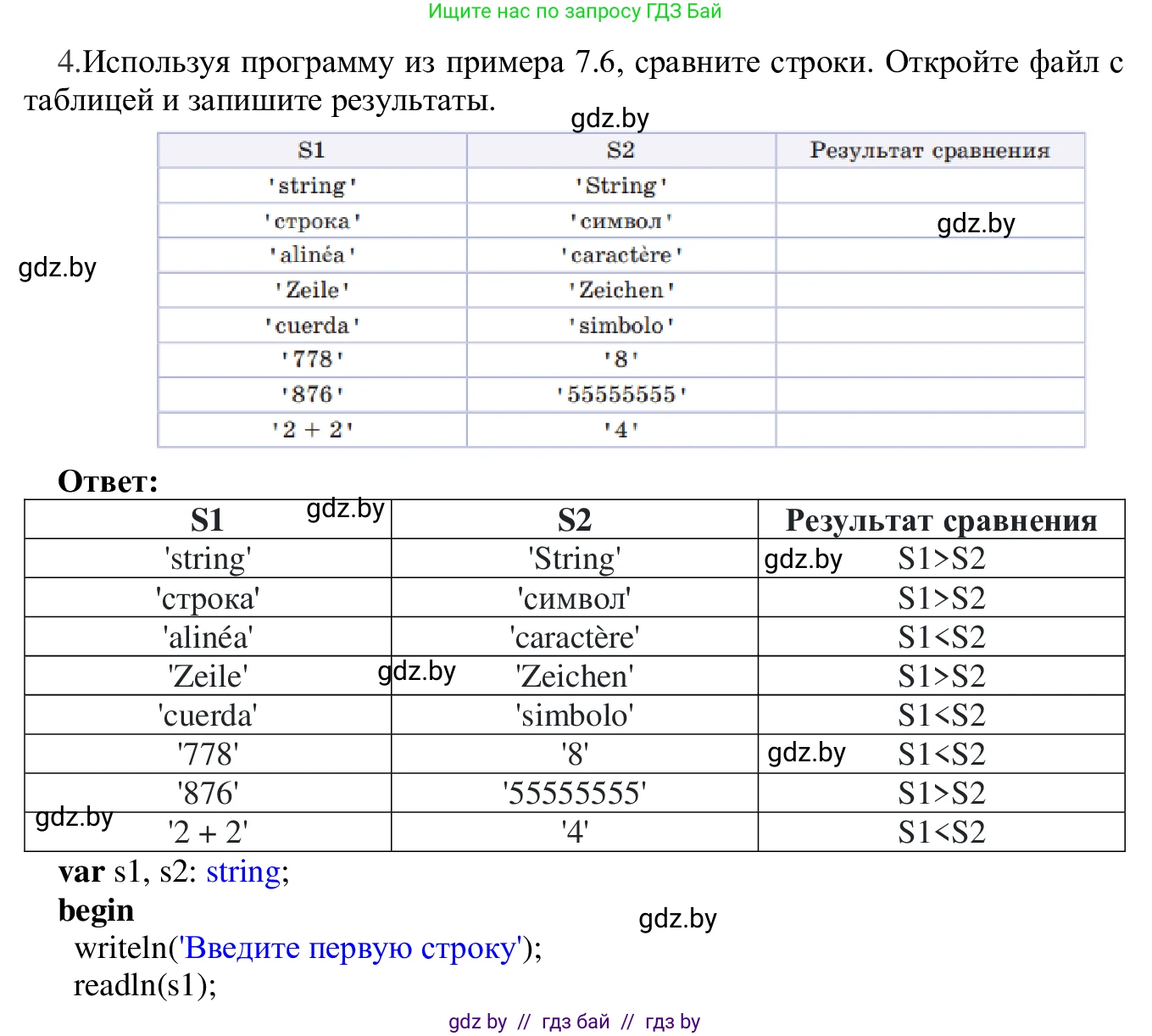 Информатика, 9 класс Учебник, авторы: Котов Владимир Михайлович, Лапо Анжелика Ивановна, Быкадоров Юрий Александрович, Войтехович Елена Николаевна, издательство Народная асвета, Минск, 2019, голубого цвета, страница 41, номер 4, Решение