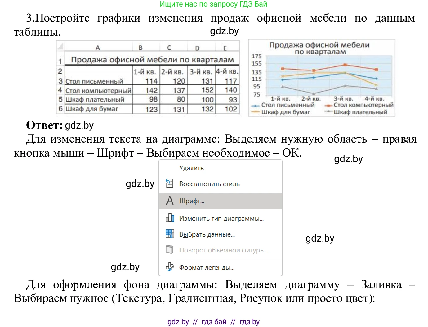 Информатика, 9 класс Учебник, авторы: Котов Владимир Михайлович, Лапо Анжелика Ивановна, Быкадоров Юрий Александрович, Войтехович Елена Николаевна, издательство Народная асвета, Минск, 2019, голубого цвета, страница 109, номер 3, Решение