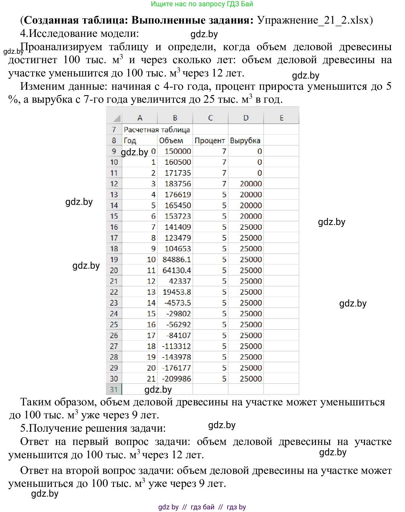 Информатика, 9 класс Учебник, авторы: Котов Владимир Михайлович, Лапо Анжелика Ивановна, Быкадоров Юрий Александрович, Войтехович Елена Николаевна, издательство Народная асвета, Минск, 2019, голубого цвета, страница 127, номер 2, Решение (продолжение 2)