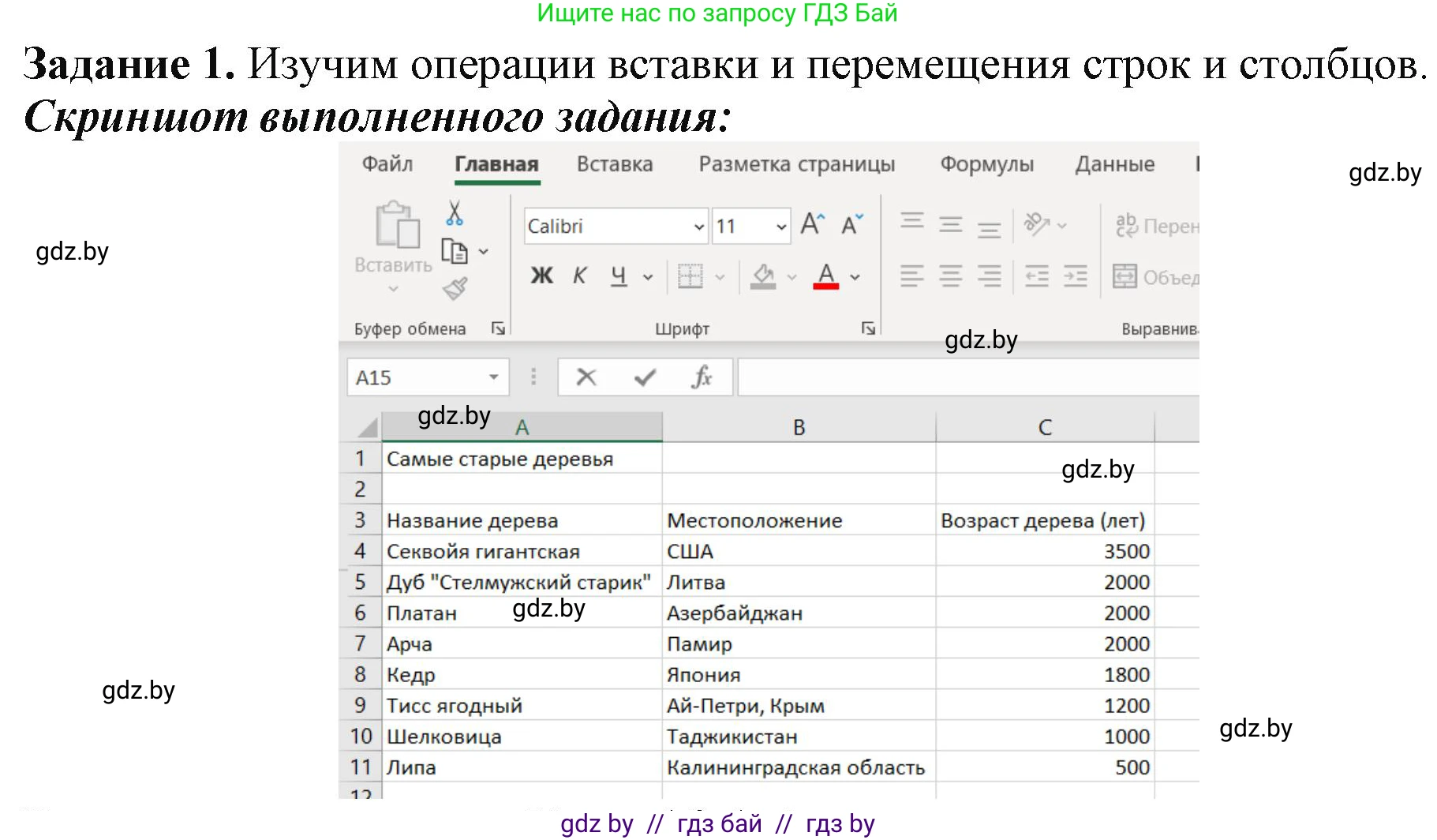 Информатика, 9 класс рабочая тетрадь, автор: Овчинникова Лариса Генадьевна, издательство Аверсэв, Минск, 2019, голубого цвета, страница 59, номер 1, Решение