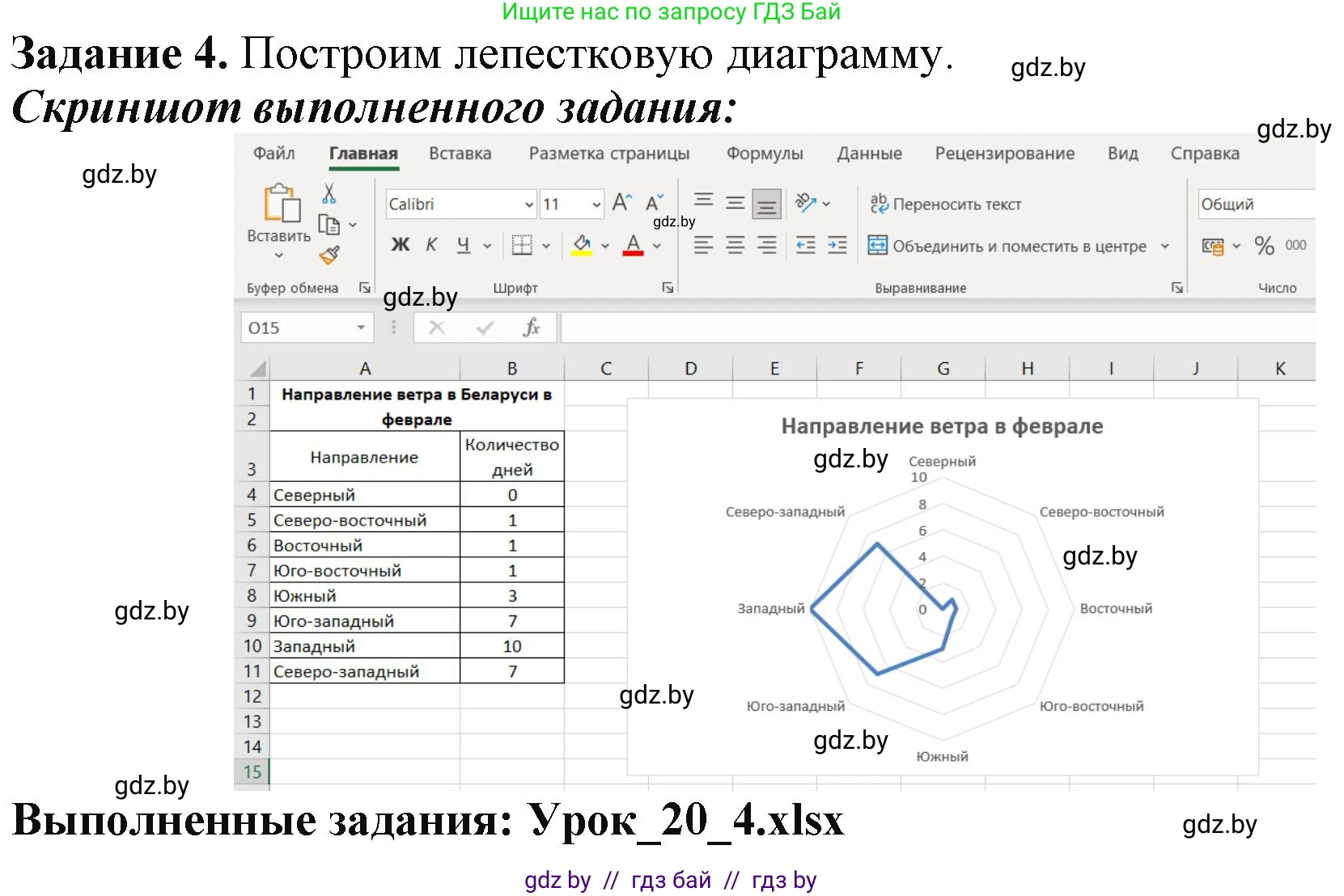 Информатика, 9 класс рабочая тетрадь, автор: Овчинникова Лариса Генадьевна, издательство Аверсэв, Минск, 2019, голубого цвета, страница 76, номер 4, Решение