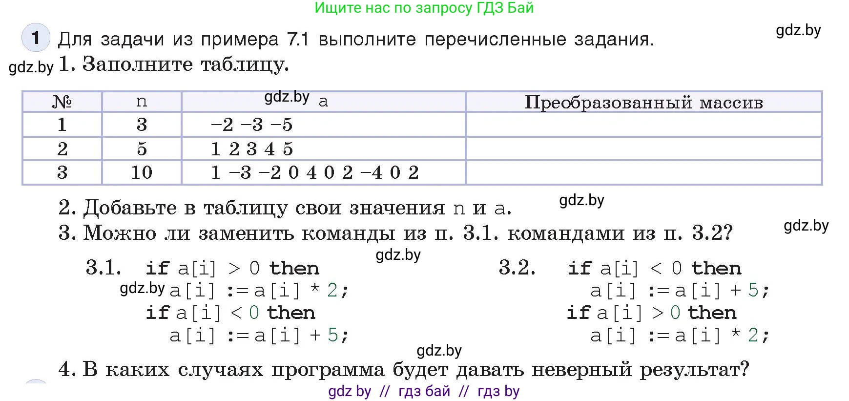 Информатика, 10 класс Учебник, авторы: Котов Владимир Михайлович, Лапо Анжелика Ивановна, Быкадоров Юрий Александрович, Войтехович Елена Николаевна, издательство Народная асвета, Минск, 2020, зелёного цвета, страница 58, номер 1, Условие