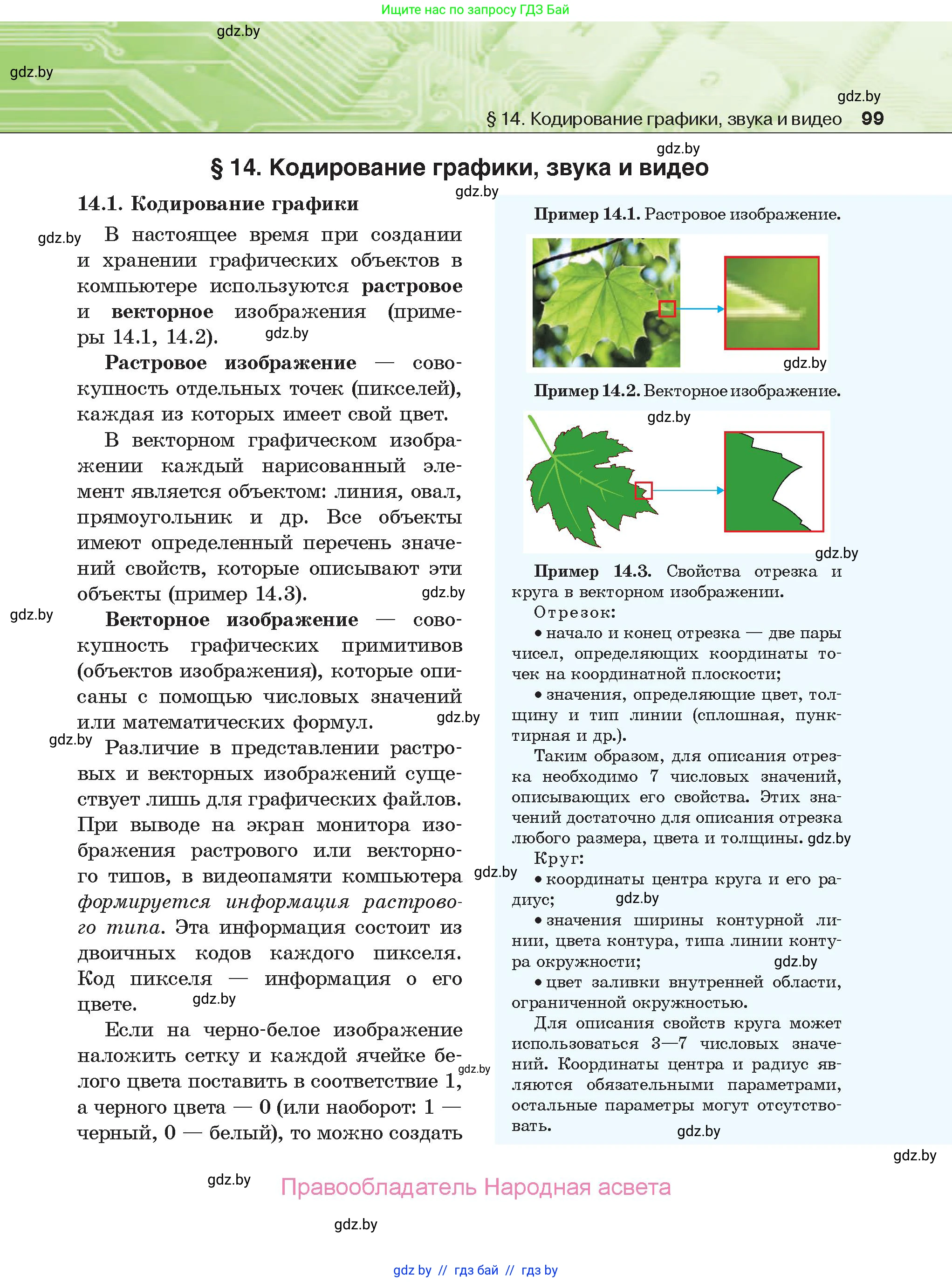 Информатика, 10 класс Учебник, авторы: Котов Владимир Михайлович, Лапо Анжелика Ивановна, Быкадоров Юрий Александрович, Войтехович Елена Николаевна, издательство Народная асвета, Минск, 2020, зелёного цвета, страница 99