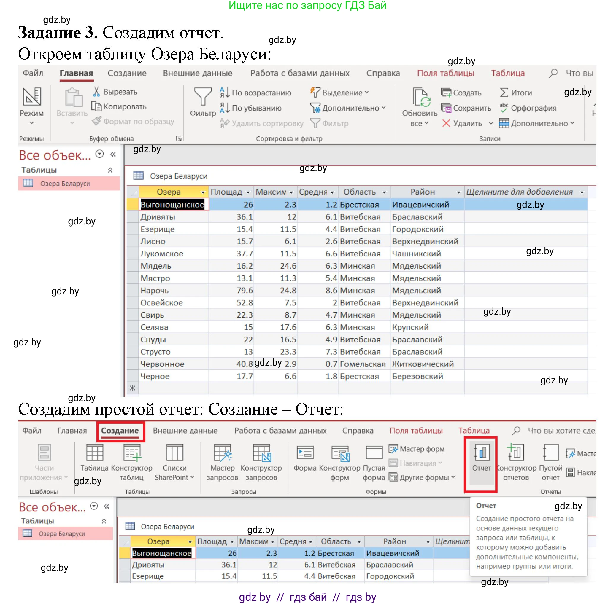 Информатика, 10 класс рабочая тетрадь, автор: Овчинникова Лариса Генадьевна, издательство Аверсэв, Минск, 2020, голубого цвета, страница 55, номер 3, Решение