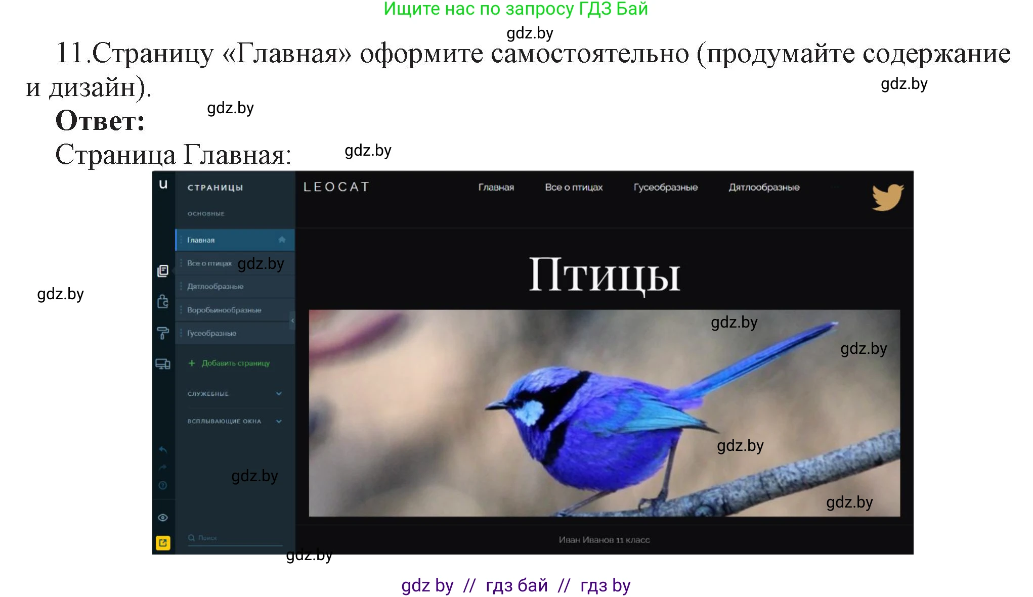 Информатика, 11 класс Учебник, авторы: Котов Владимир Михайлович, Лапо Анжелика Ивановна, Быкадоров Юрий Александрович, Войтехович Елена Николаевна, издательство Народная асвета, Минск, 2021, бирюзового цвета, страница 75, номер 11, Решение