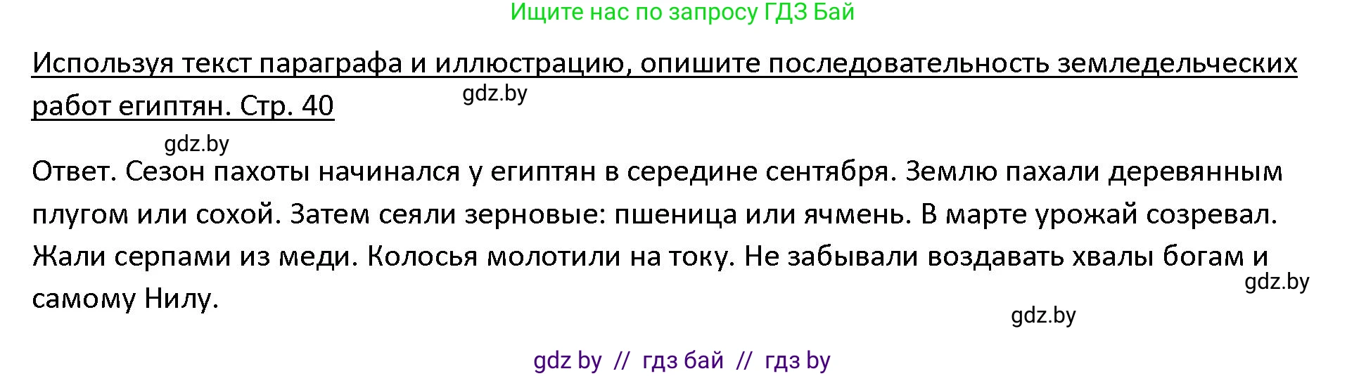 История Древнего мира, 5 класс Учебник, авторы: Кошелев Владимир Сергеевич, Прохоров Андрей Аркадьевич, Перзашкевич Олег Валерьевич, Журавлевич Ольга Георгиевна, издательство Народная асвета, Минск, 2019, коричневого цвета, Часть 1, страница 40, номер 3, Решение