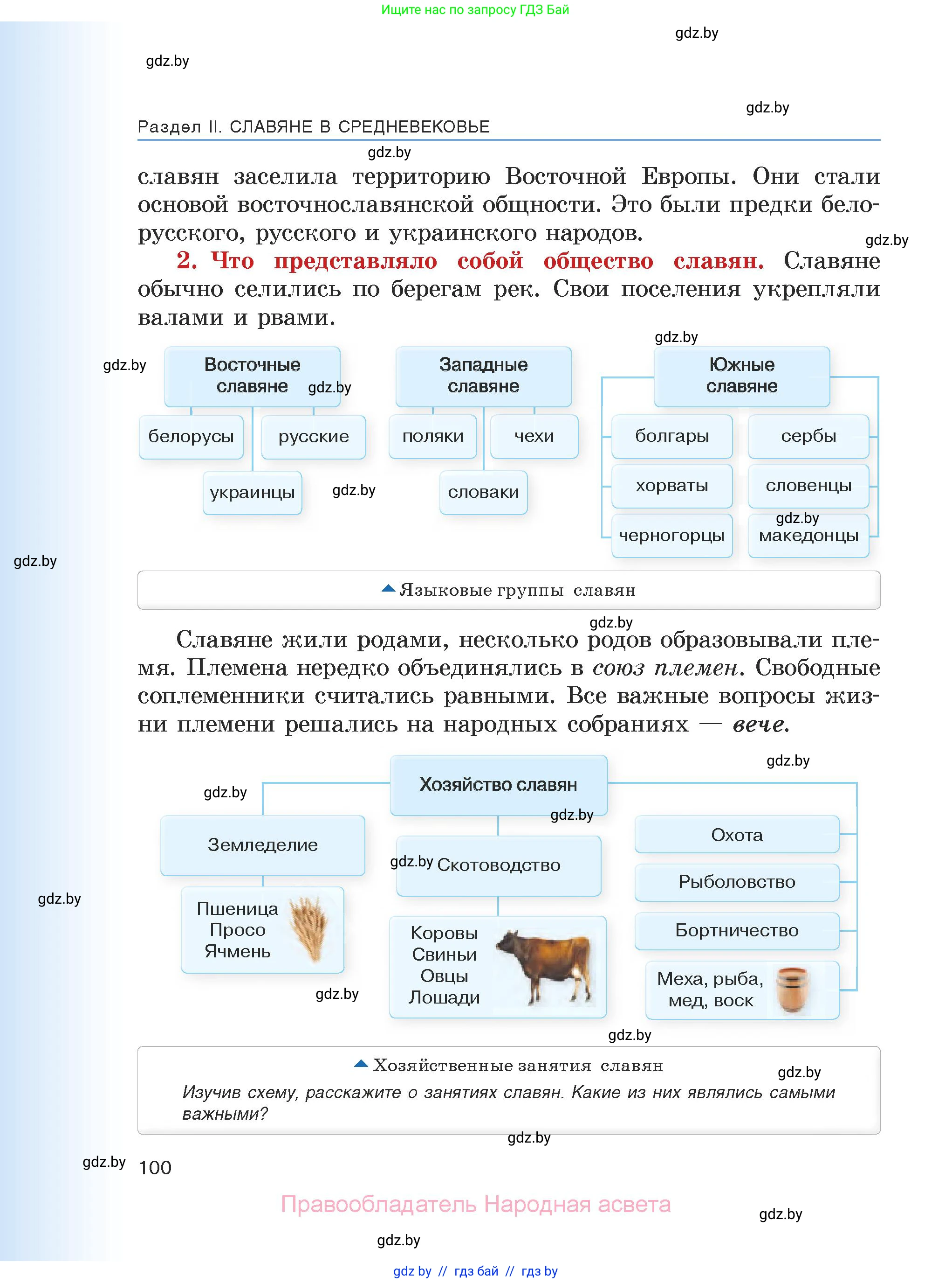 История средних веков, 6 класс Учебник, авторы: Прохоров Андрей Аркадьевич, Федосик Виктор Анатольевич, Темушев Степан Николаевич, издательство Народная асвета, Минск, 2023, красного цвета, страница 100
