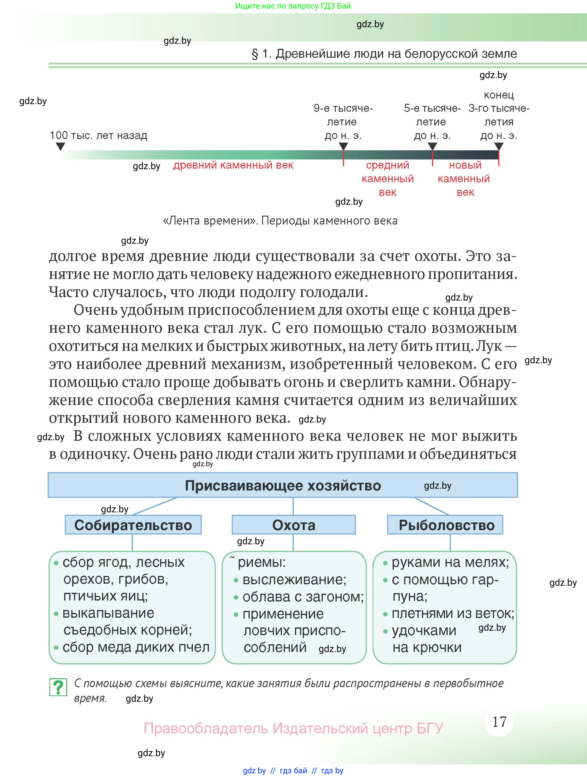 История Беларуси (Гісторыя Беларусі), 6 класс Учебник, авторы: Темушев Степан Николаевич, Бохан Юрий Николаевич, издательство Издательский центр БГУ, Минск, 2023, страница 17