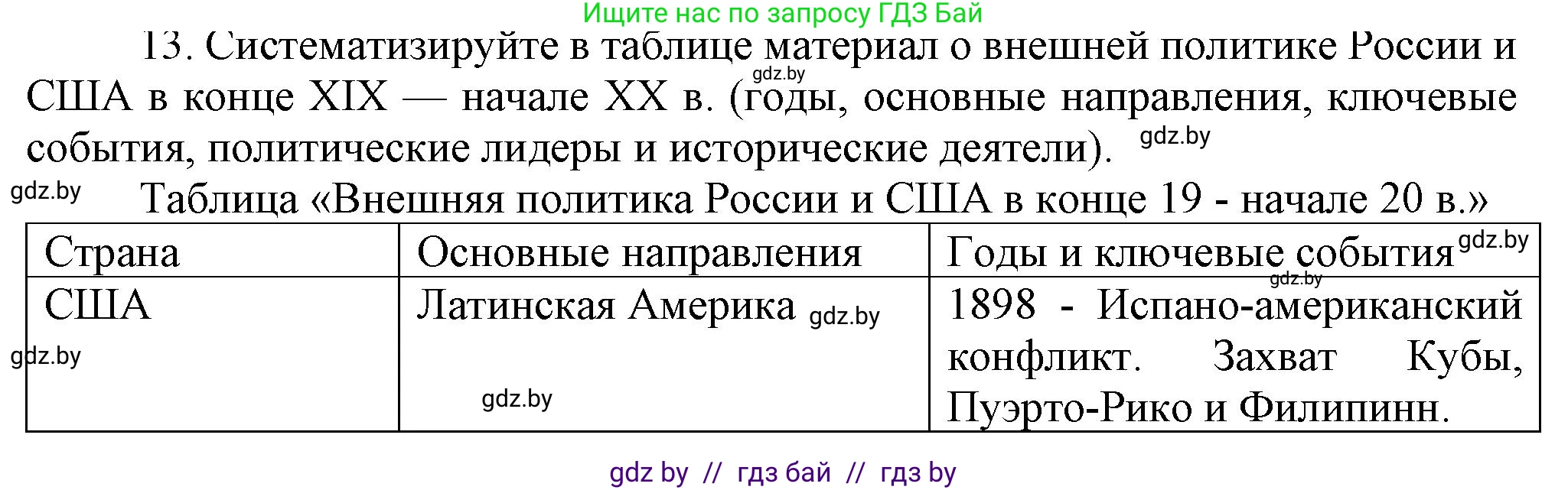 Всемирная история, 8 класс Учебник, авторы: Кошелев Владимир Сергеевич, Кошелева Наталья Владимировна, Байдакова Наталья Владимировна, издательство Издательский центр БГУ, Минск, 2018, красного цвета, страница 144, номер 13, Решение