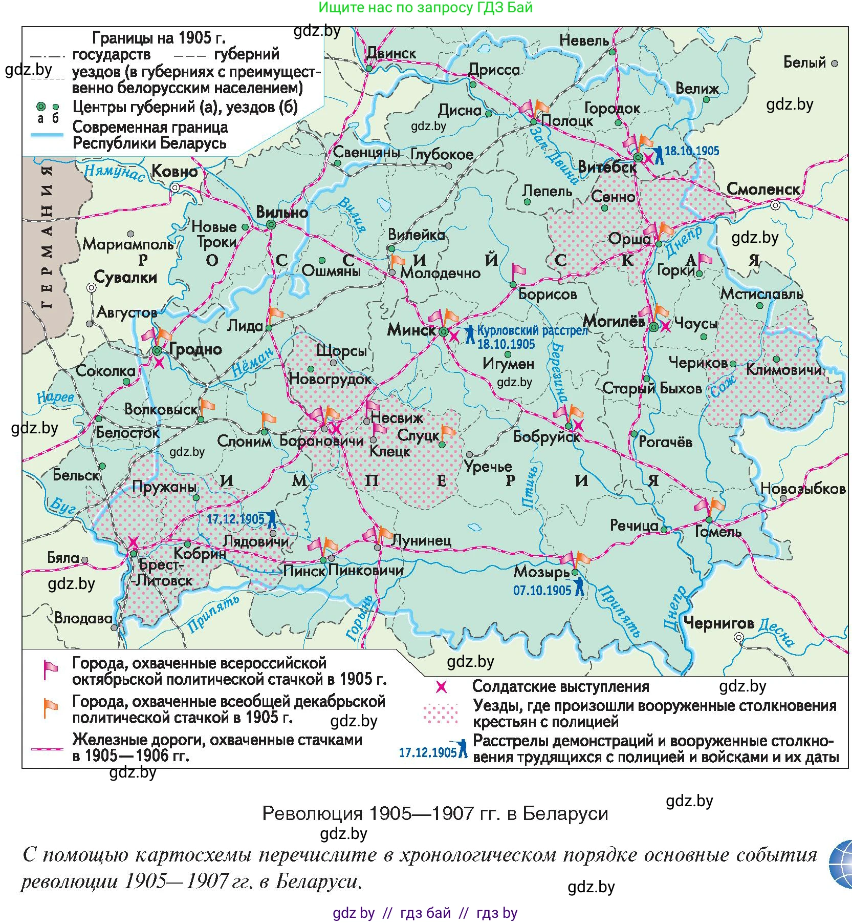 История Беларуси (Гісторыя Беларусі), 8 класс Учебник, авторы: Панов Сергей Вениаминович, Морозова Светлана Валентиновна, Сосно Владимир Аркадьевич, издательство Издательский центр БГУ, Минск, 2018, красного цвета, страница 91, Условие