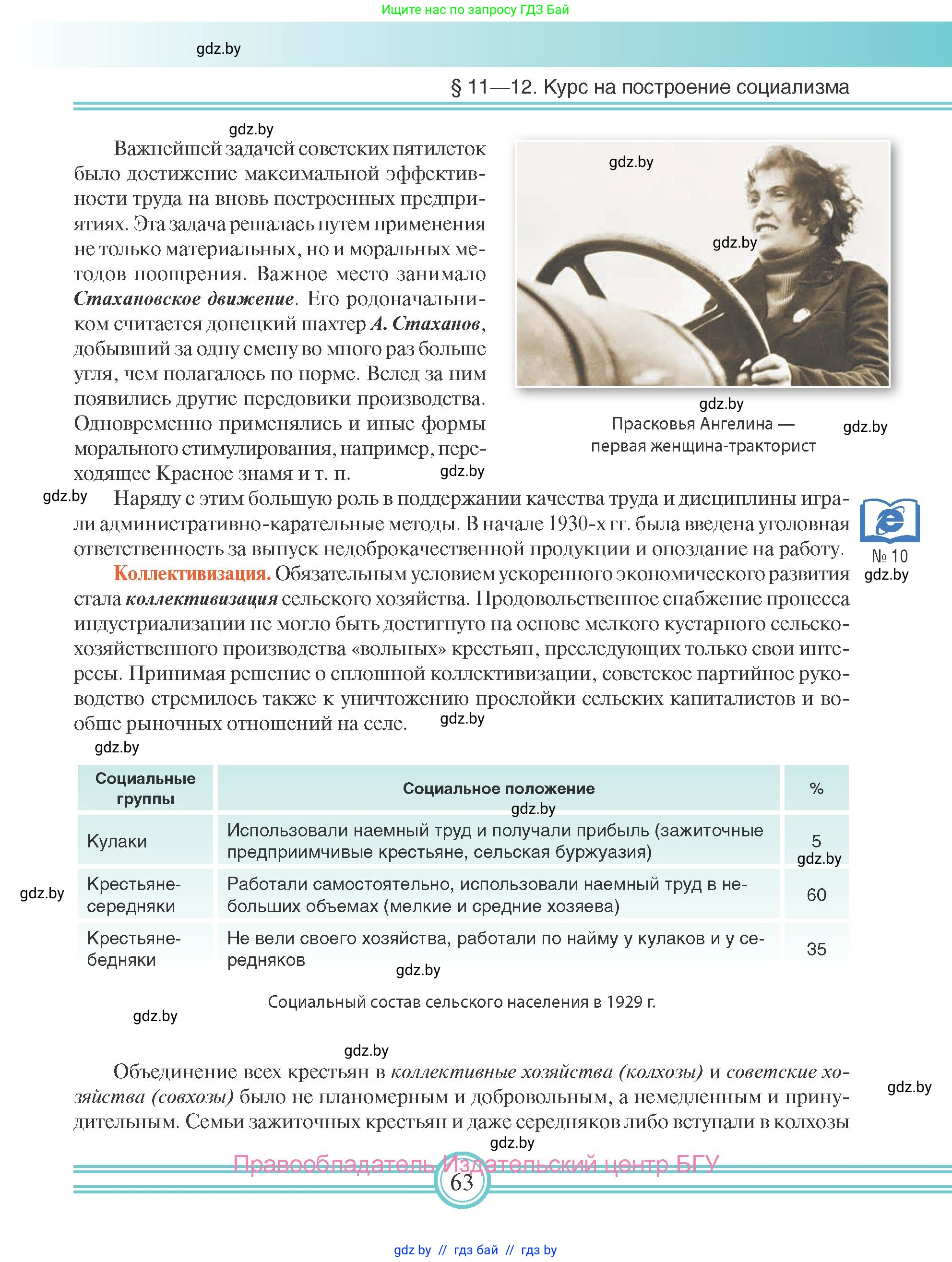 Всемирная история, 9 класс Учебник, авторы: Кошелев Владимир Сергеевич, Краснова Марина Алексеевна, Кошелева Наталья Владимировна, издательство Издательский центр БГУ, Минск, 2019, красного цвета, страница 63