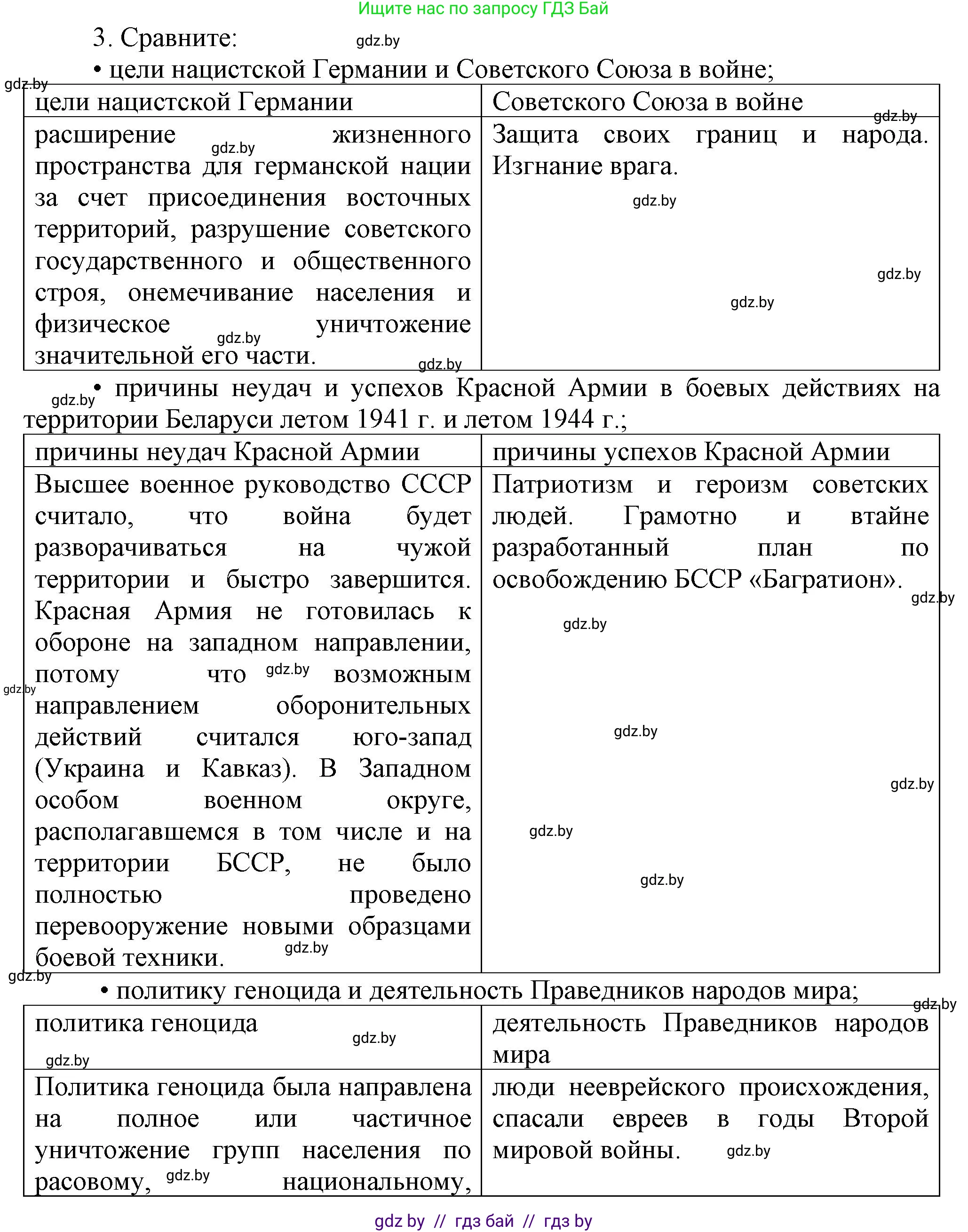 История Беларуси (Гісторыя Беларусі), 9 класс Учебник, авторы: Панов Сергей Вениаминович, Сидорцов Владимир Никифорович, Фомин Виталий Михайлович, издательство Издательский центр БГУ, Минск, 2019, страница 92, номер 3, Решение