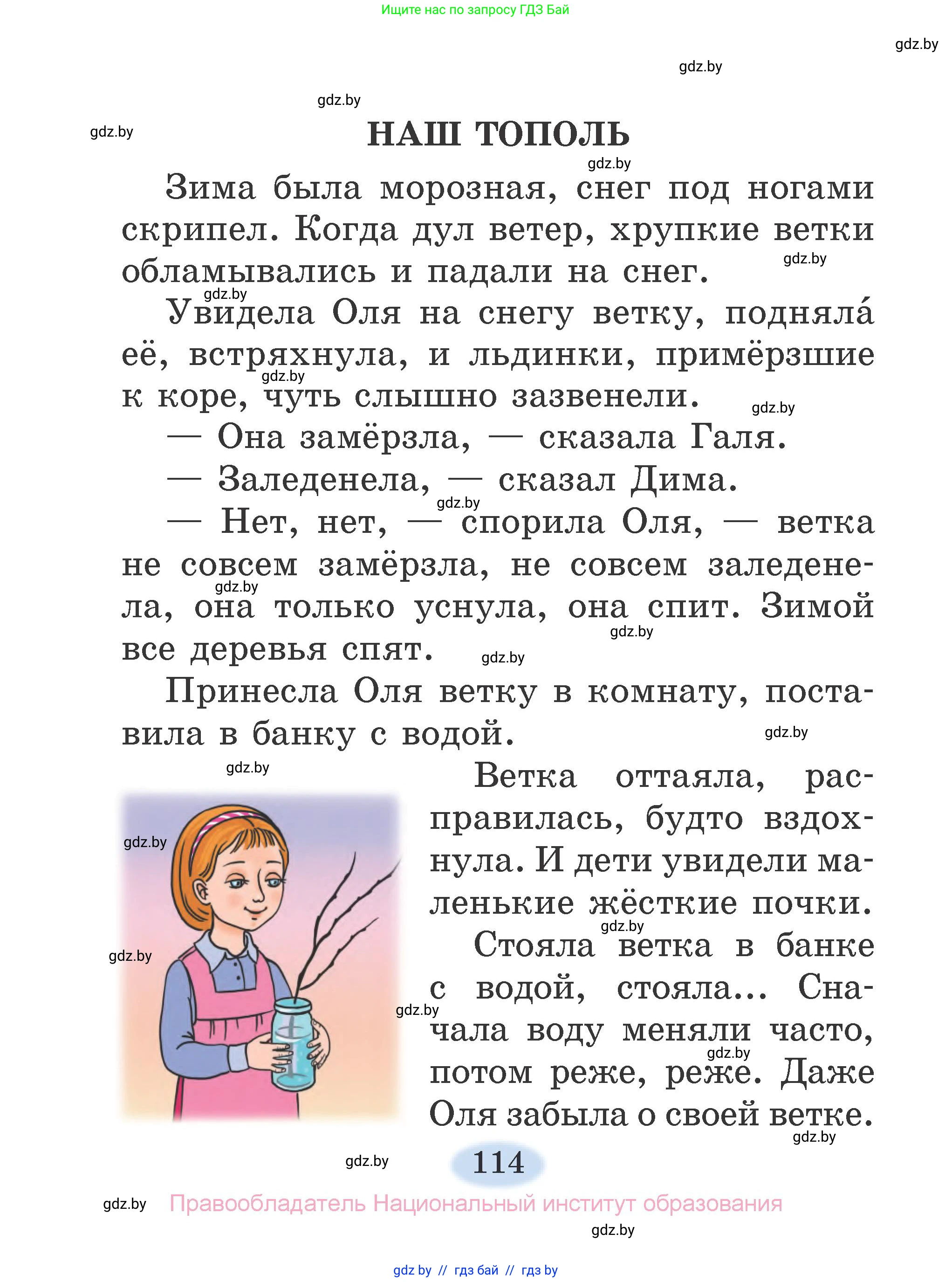 Литературное чтение, 2 класс Учебник, авторы: Воропаева Валентина Степановна, Куцанова Татьяна Степановна, издательство Национальный институт образования, Минск, 2022, голубого цвета, Часть 2, страница 114