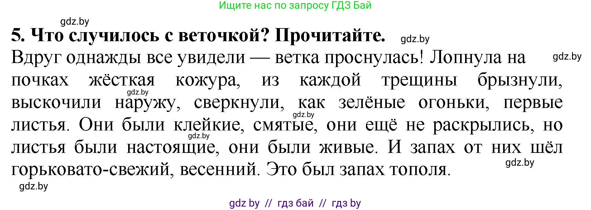 Литературное чтение, 2 класс Учебник, авторы: Воропаева Валентина Степановна, Куцанова Татьяна Степановна, издательство Национальный институт образования, Минск, 2022, голубого цвета, Часть 1, страница 116, номер 5, Решение