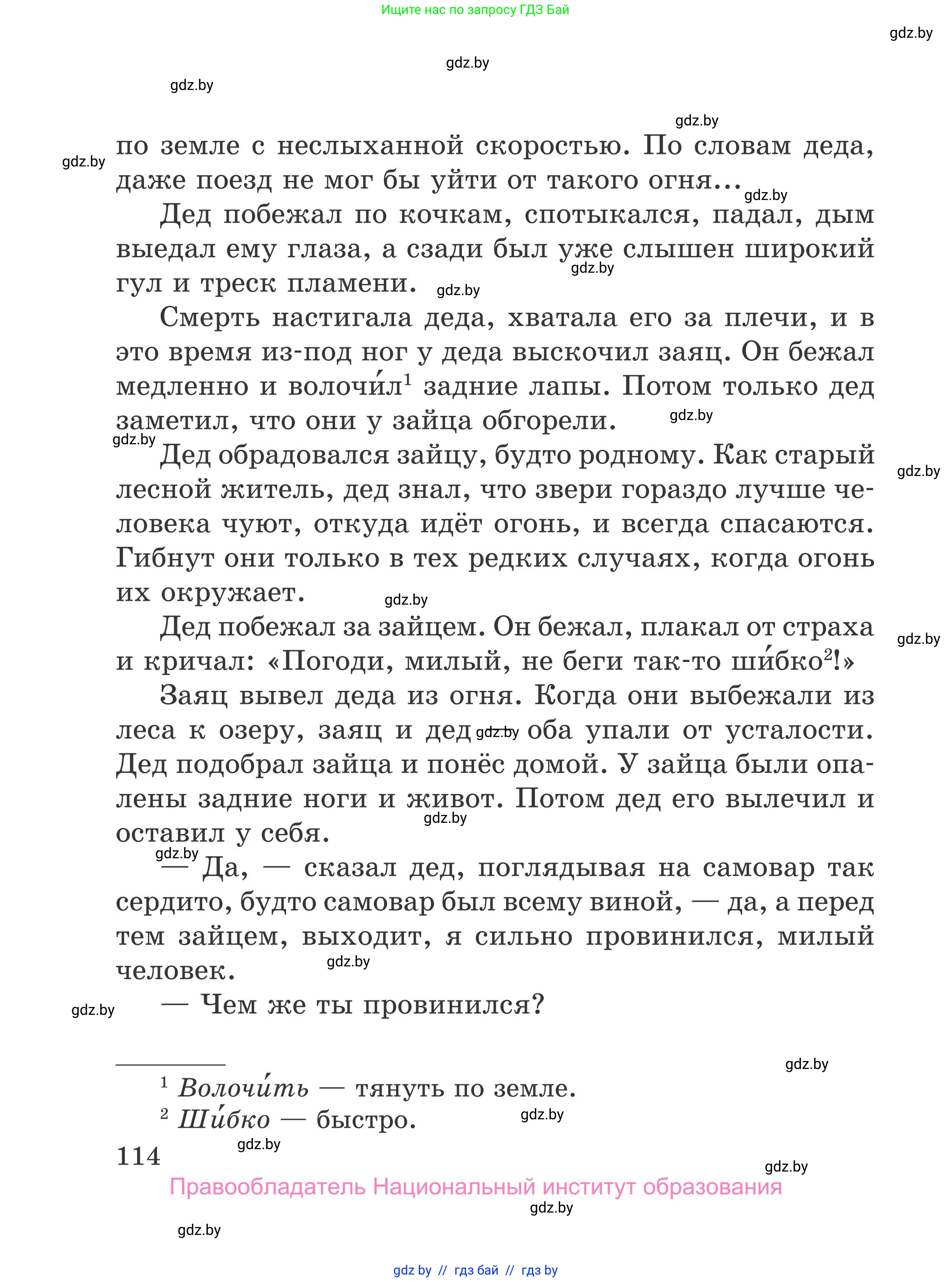 Литературное чтение, 4 класс Учебник, авторы: Воропаева Валентина Степановна, Куцанова Татьяна Степановна, Стремок Ирина Михайловна, издательство Национальный институт образования, Минск, 2018, голубого цвета, Часть 2, страница 114