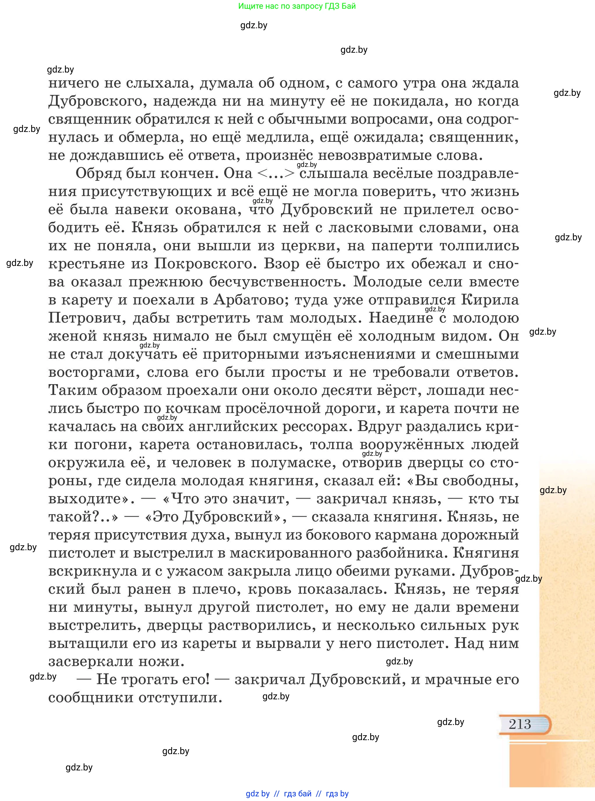 Русская литература, 6 класс Учебник, авторы: Захарова Светлана Николаевна, Юстинская Гюльнара Мансуровна, издательство Национальный институт образования, Минск, 2019, бежевого цвета, страница 213