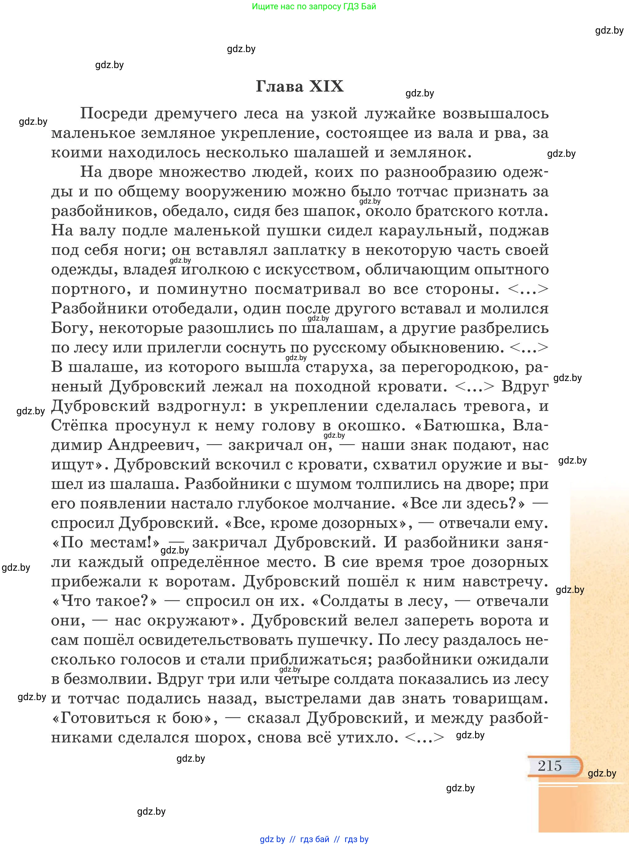 Русская литература, 6 класс Учебник, авторы: Захарова Светлана Николаевна, Юстинская Гюльнара Мансуровна, издательство Национальный институт образования, Минск, 2019, бежевого цвета, страница 215