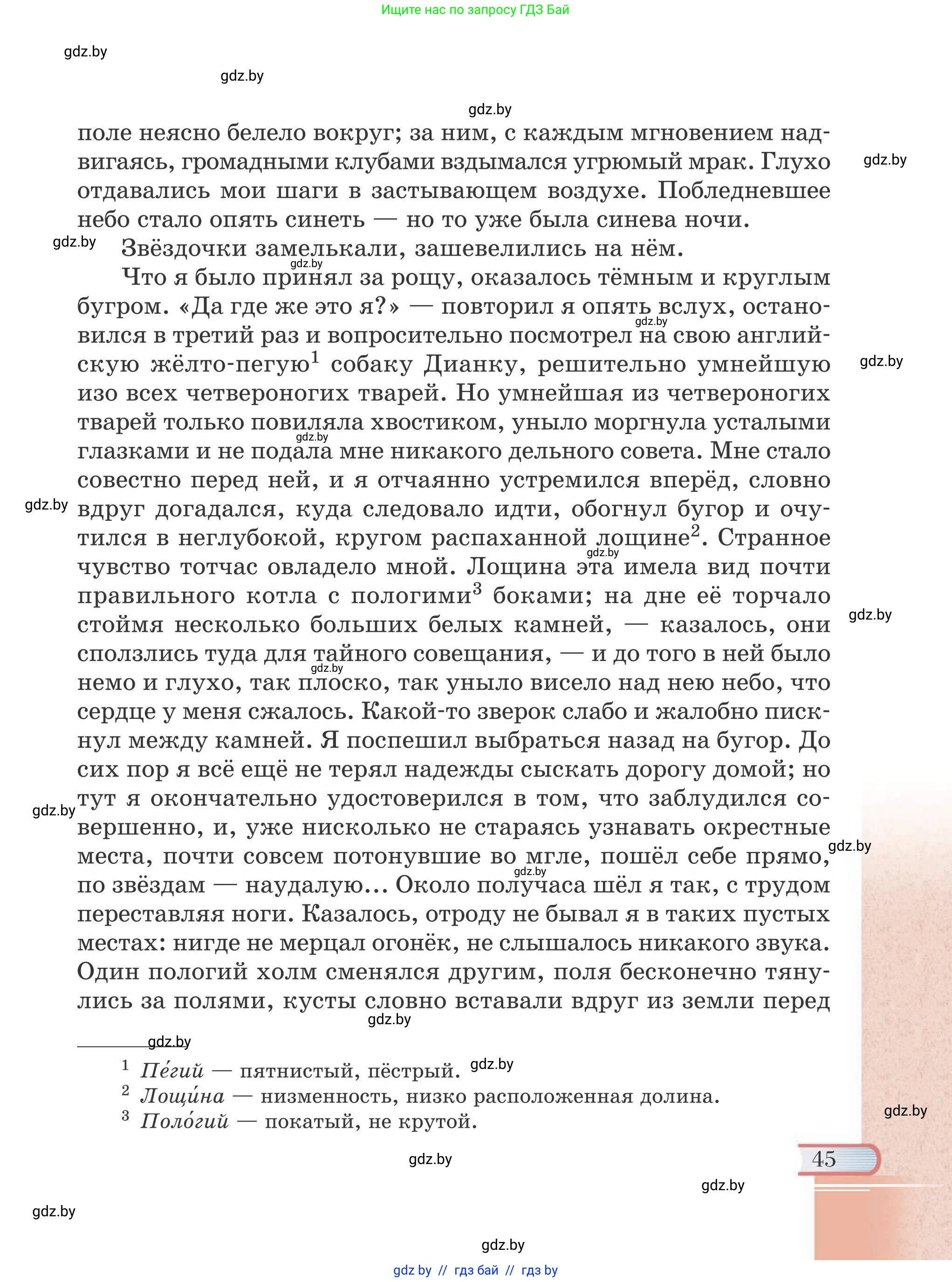 Русская литература, 6 класс Учебник, авторы: Захарова Светлана Николаевна, Юстинская Гюльнара Мансуровна, издательство Национальный институт образования, Минск, 2019, бежевого цвета, страница 45