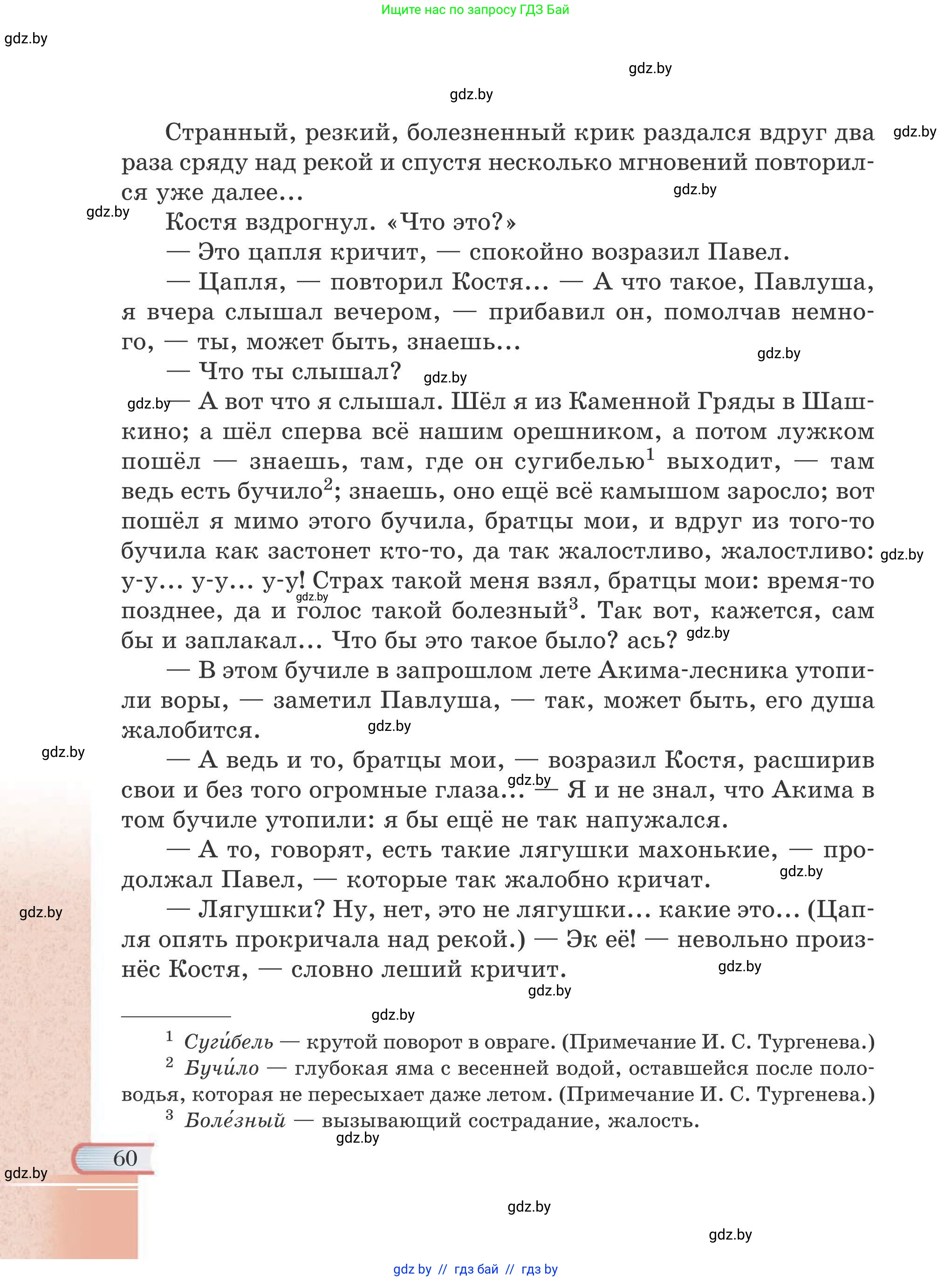 Русская литература, 6 класс Учебник, авторы: Захарова Светлана Николаевна, Юстинская Гюльнара Мансуровна, издательство Национальный институт образования, Минск, 2019, бежевого цвета, страница 60