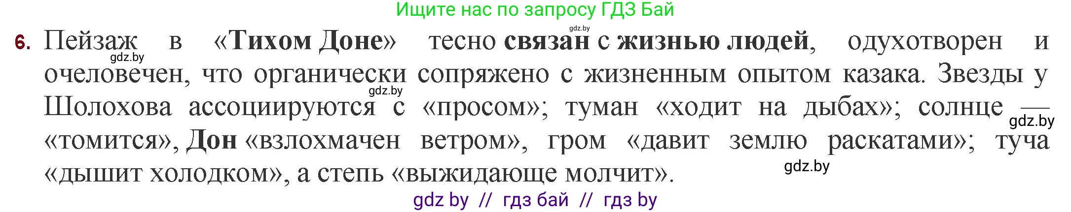 Русская литература, 11 класс Учебник, авторы: Сенькевич Татьяна Васильевна, Капшай Наталья Павловна, Кушнерёва Людмила Алексеевна, Темушева Екатерина Александровна, издательство Национальный институт образования, Минск, 2021, страница 211, номер 6, Решение