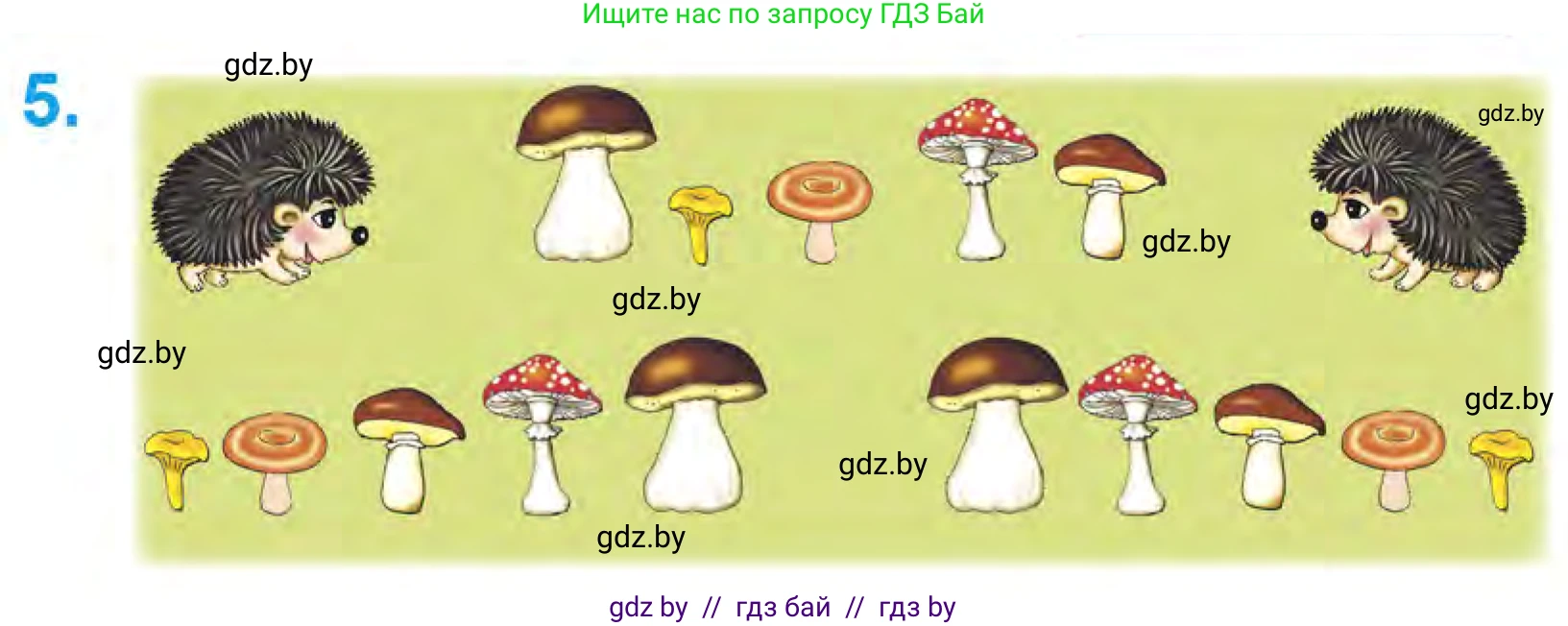 Математика, 1 класс Учебник, авторы: Муравьева Галина Леонидовна, Урбан Мария Анатольевна, издательство Академия образования, Минск, 2024, Часть 1, страница 7, номер 5, Условие