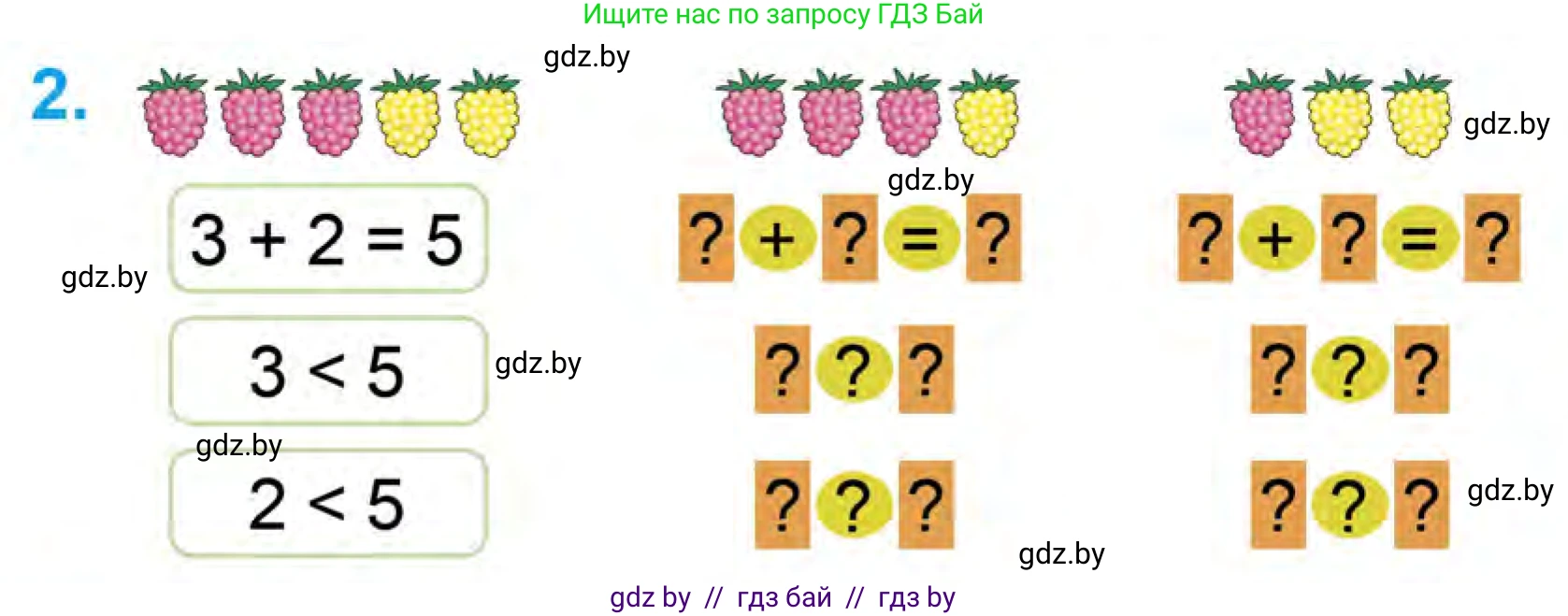 Математика, 1 класс Учебник, авторы: Муравьева Галина Леонидовна, Урбан Мария Анатольевна, издательство Академия образования, Минск, 2024, Часть 1, страница 60, номер 2, Условие