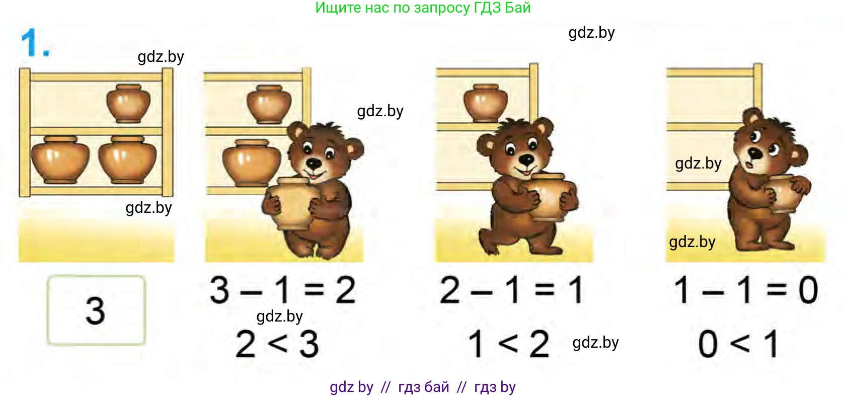 Математика, 1 класс Учебник, авторы: Муравьева Галина Леонидовна, Урбан Мария Анатольевна, издательство Академия образования, Минск, 2024, Часть 1, страница 96, номер 1, Условие