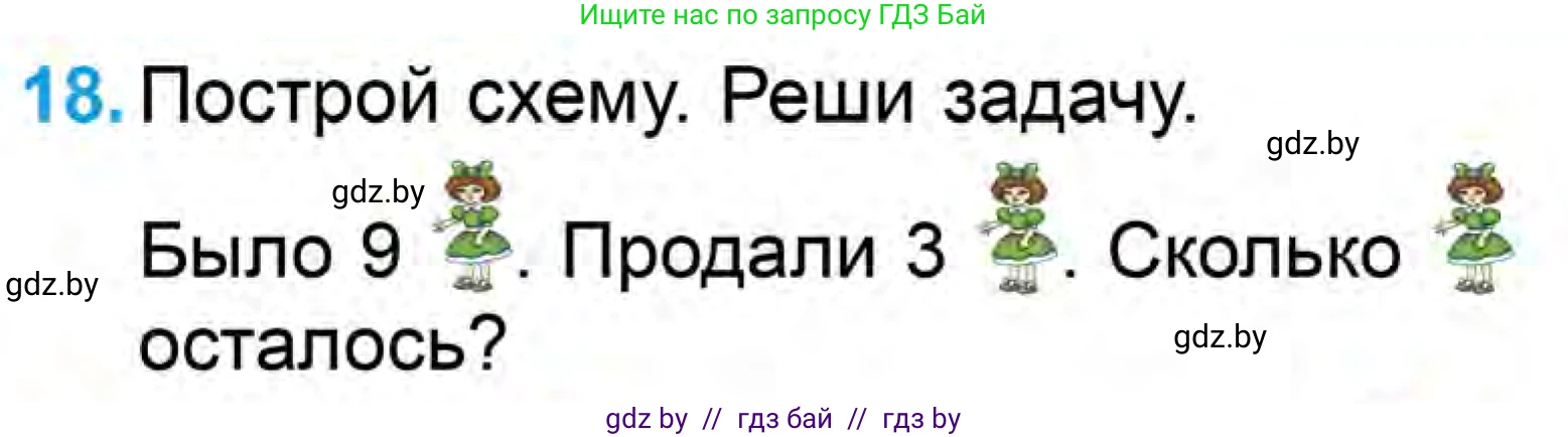 Математика, 1 класс Учебник, авторы: Муравьева Галина Леонидовна, Урбан Мария Анатольевна, издательство Академия образования, Минск, 2024, Часть 1, страница 104, номер 18, Условие