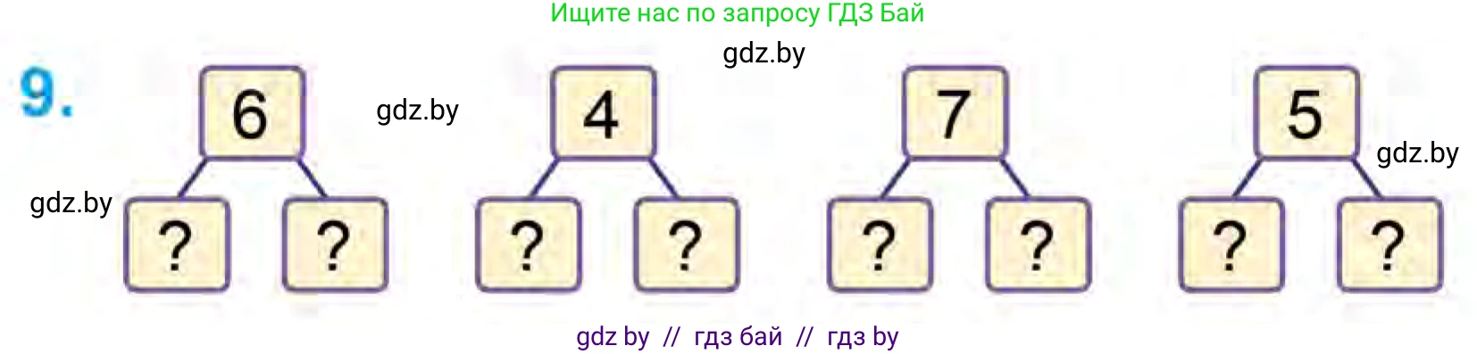 Математика, 1 класс Учебник, авторы: Муравьева Галина Леонидовна, Урбан Мария Анатольевна, издательство Академия образования, Минск, 2024, Часть 1, страница 101, номер 9, Условие