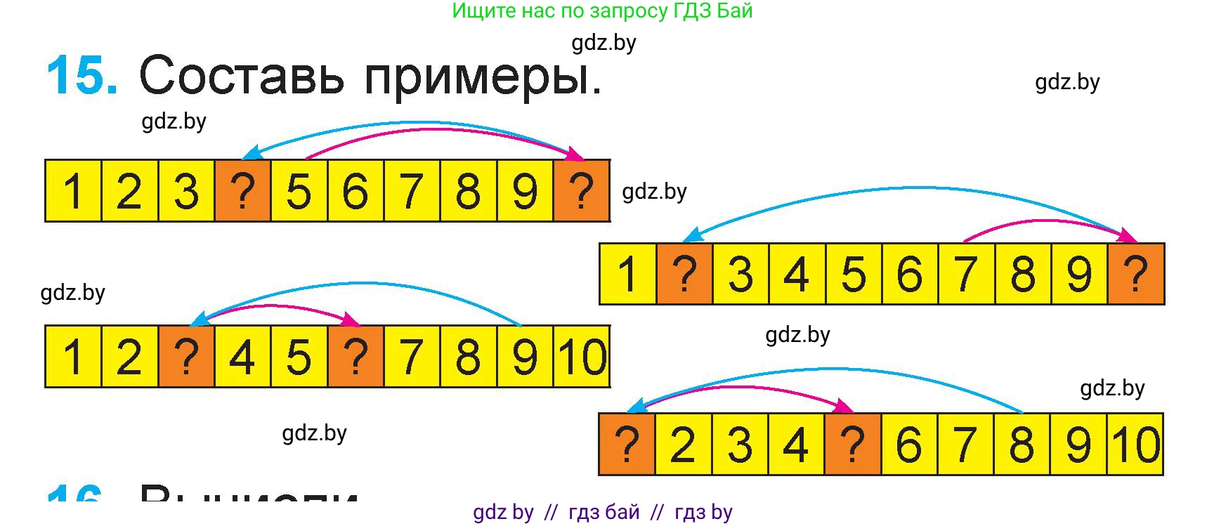 Математика, 1 класс Учебник, авторы: Муравьева Галина Леонидовна, Урбан Мария Анатольевна, издательство Академия образования, Минск, 2024, Часть 2, страница 123, номер 15, Условие