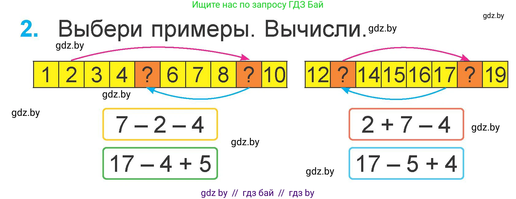 Математика, 1 класс Учебник, авторы: Муравьева Галина Леонидовна, Урбан Мария Анатольевна, издательство Академия образования, Минск, 2024, Часть 2, страница 66, номер 2, Условие