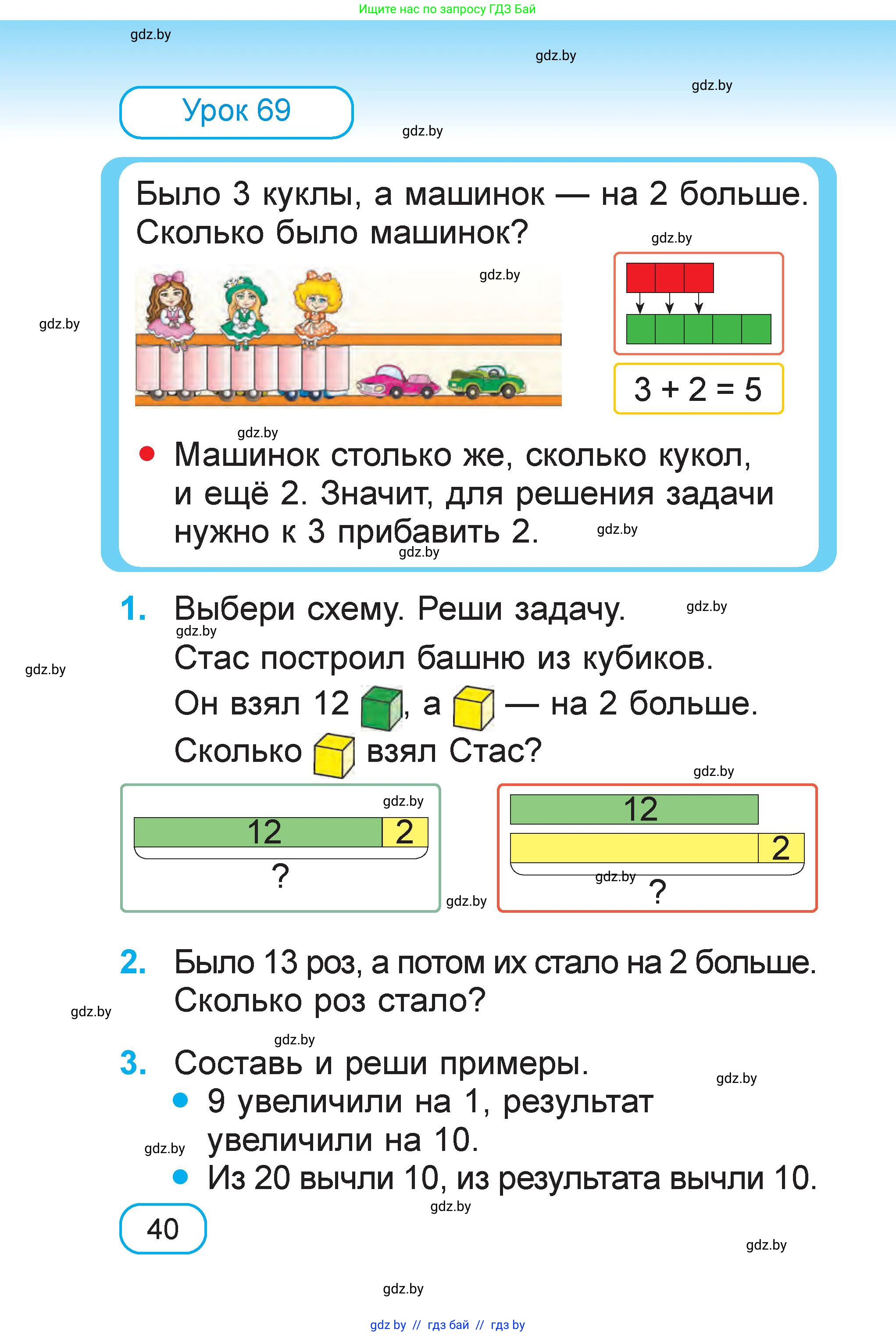 Математика, 1 класс Учебник, авторы: Муравьева Галина Леонидовна, Урбан Мария Анатольевна, издательство Академия образования, Минск, 2024, Часть 1, страница 40