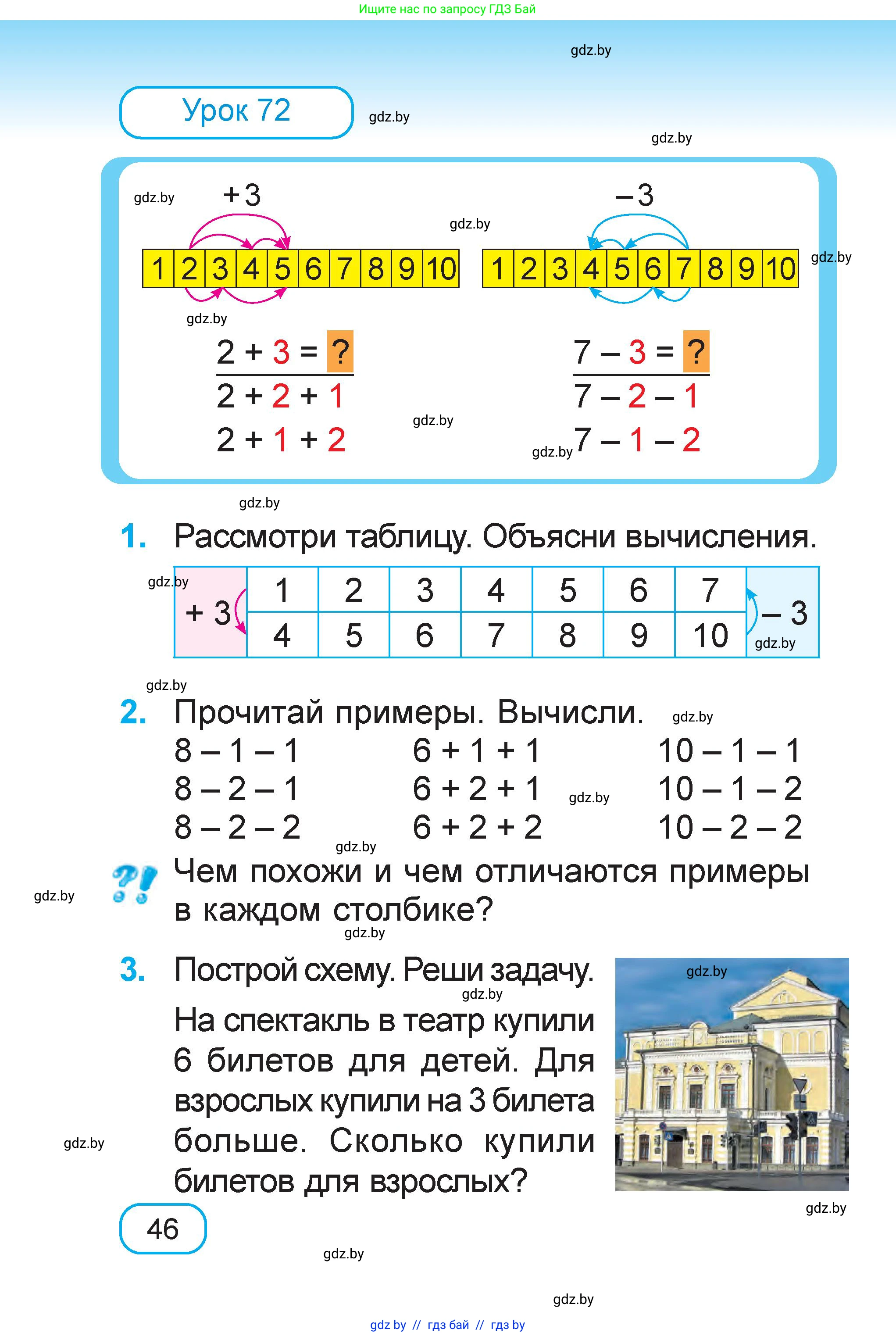 Математика, 1 класс Учебник, авторы: Муравьева Галина Леонидовна, Урбан Мария Анатольевна, издательство Академия образования, Минск, 2024, Часть 1, страница 46