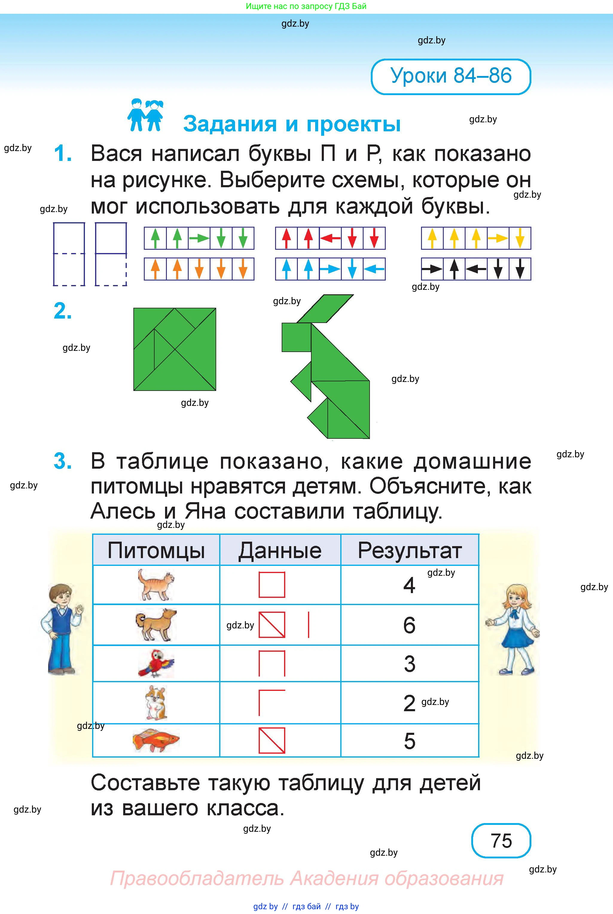 Математика, 1 класс Учебник, авторы: Муравьева Галина Леонидовна, Урбан Мария Анатольевна, издательство Академия образования, Минск, 2024, Часть 1, страница 75