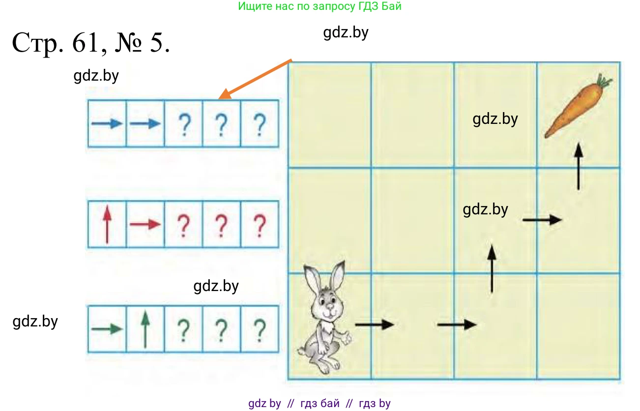 Математика, 1 класс Учебник, авторы: Муравьева Галина Леонидовна, Урбан Мария Анатольевна, издательство Академия образования, Минск, 2024, Часть 1, страница 61, номер 5, Решение