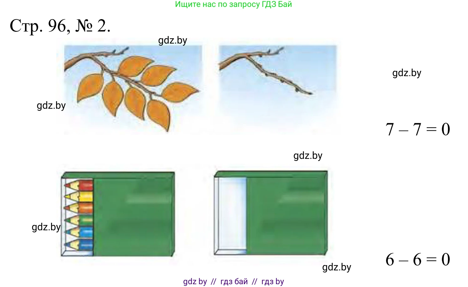 Математика, 1 класс Учебник, авторы: Муравьева Галина Леонидовна, Урбан Мария Анатольевна, издательство Академия образования, Минск, 2024, Часть 1, страница 96, номер 2, Решение