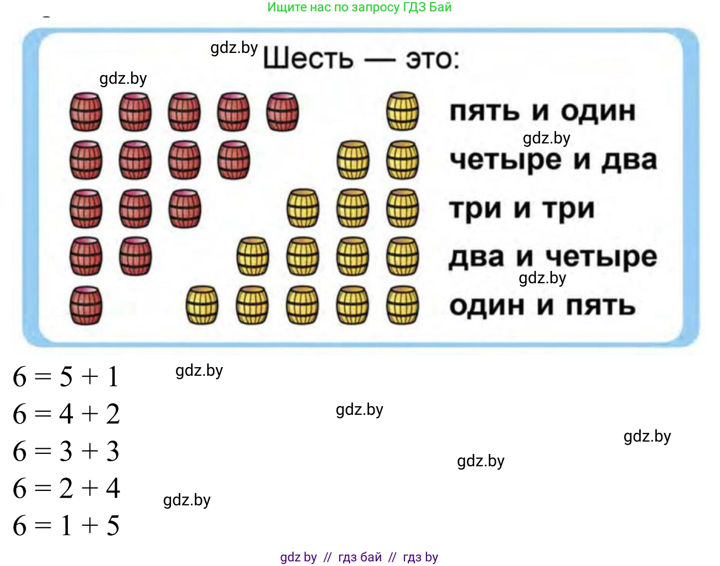 Математика, 1 класс Учебник, авторы: Муравьева Галина Леонидовна, Урбан Мария Анатольевна, издательство Академия образования, Минск, 2024, Часть 1, страница 58, Решение