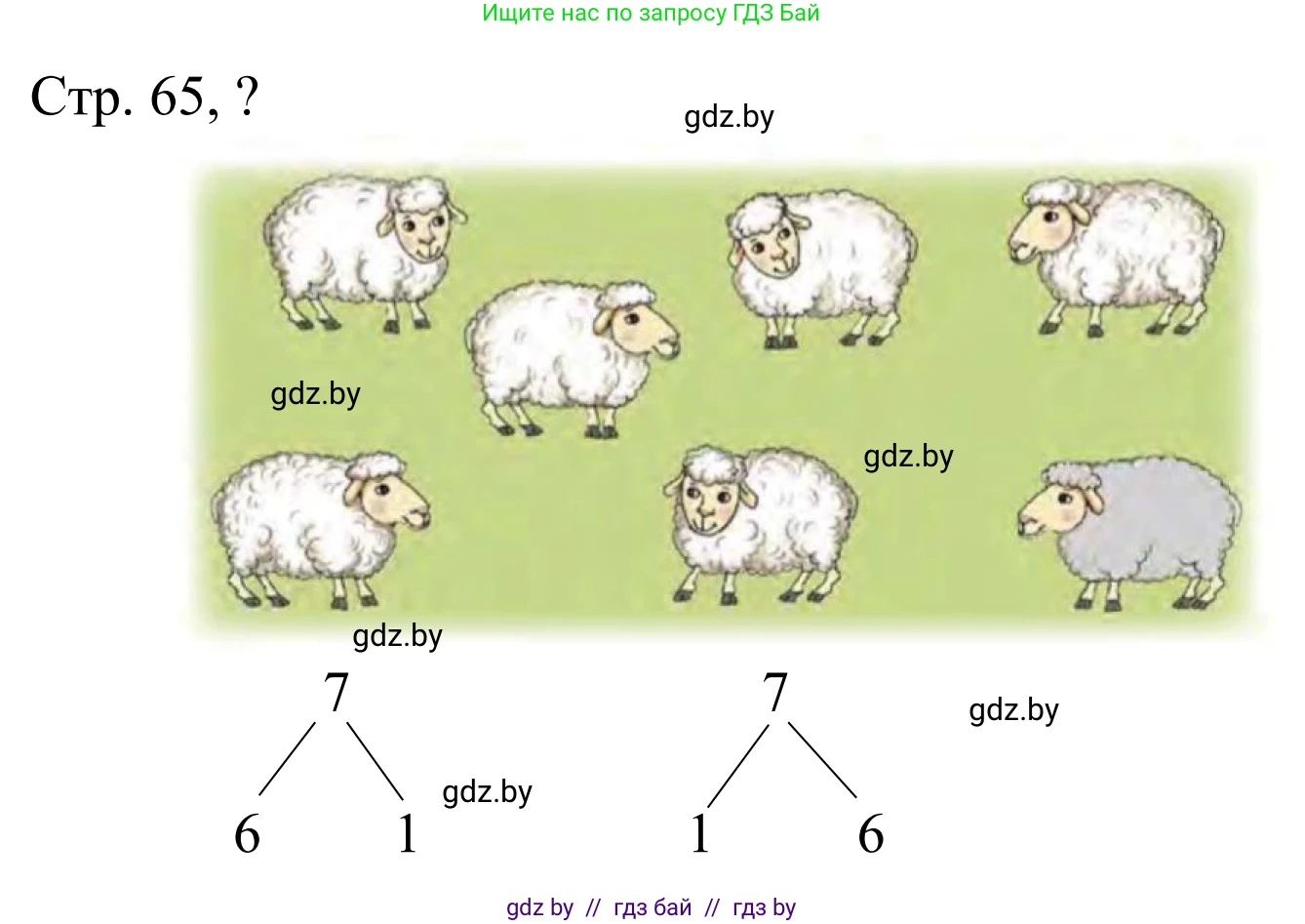 Математика, 1 класс Учебник, авторы: Муравьева Галина Леонидовна, Урбан Мария Анатольевна, издательство Академия образования, Минск, 2024, Часть 1, страница 65, Решение