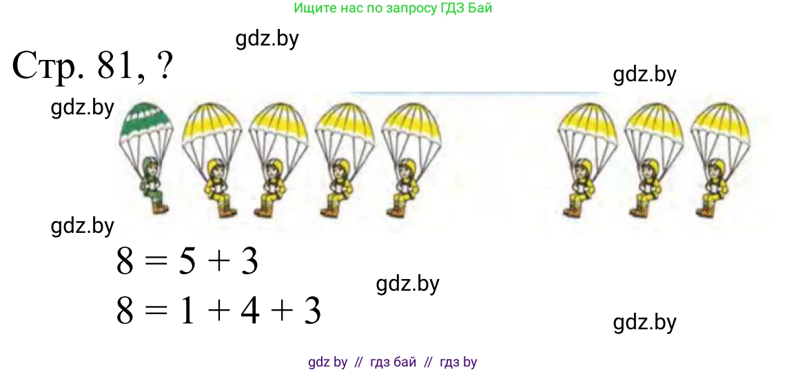 Математика, 1 класс Учебник, авторы: Муравьева Галина Леонидовна, Урбан Мария Анатольевна, издательство Академия образования, Минск, 2024, Часть 1, страница 81, Решение
