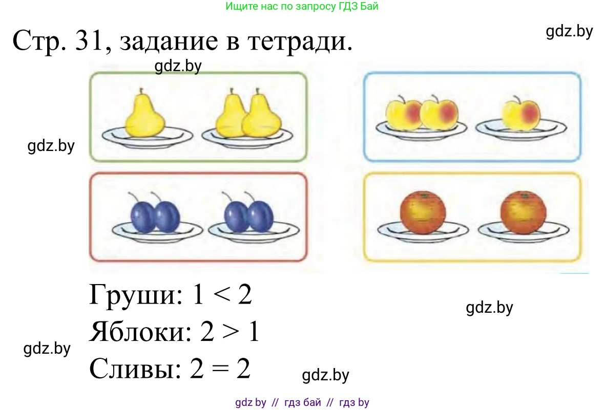 Математика, 1 класс Учебник, авторы: Муравьева Галина Леонидовна, Урбан Мария Анатольевна, издательство Академия образования, Минск, 2024, Часть 1, страница 31, Решение