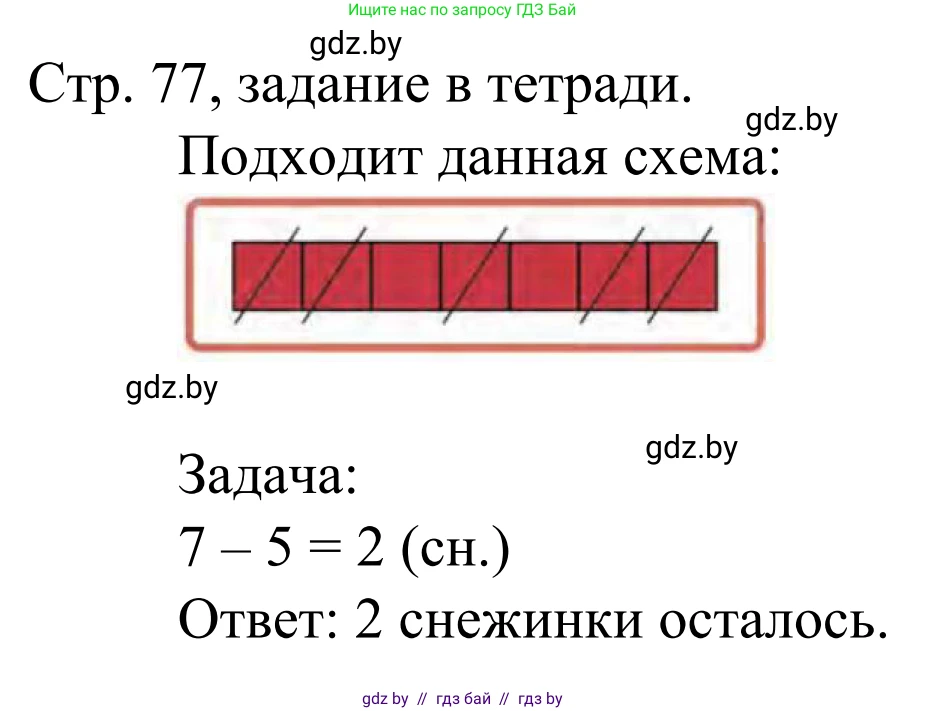 Математика, 1 класс Учебник, авторы: Муравьева Галина Леонидовна, Урбан Мария Анатольевна, издательство Академия образования, Минск, 2024, Часть 1, страница 77, Решение