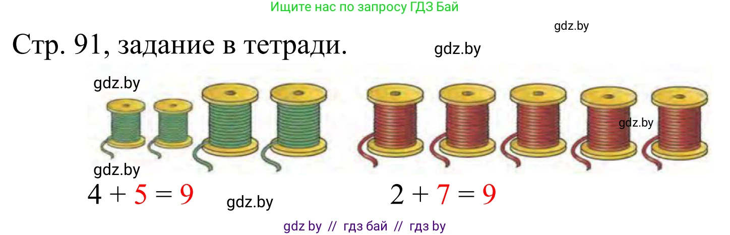 Математика, 1 класс Учебник, авторы: Муравьева Галина Леонидовна, Урбан Мария Анатольевна, издательство Академия образования, Минск, 2024, Часть 1, страница 91, Решение
