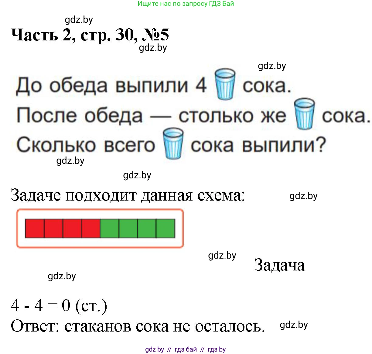 Математика, 1 класс Учебник, авторы: Муравьева Галина Леонидовна, Урбан Мария Анатольевна, издательство Академия образования, Минск, 2024, Часть 2, страница 30, номер 5, Решение