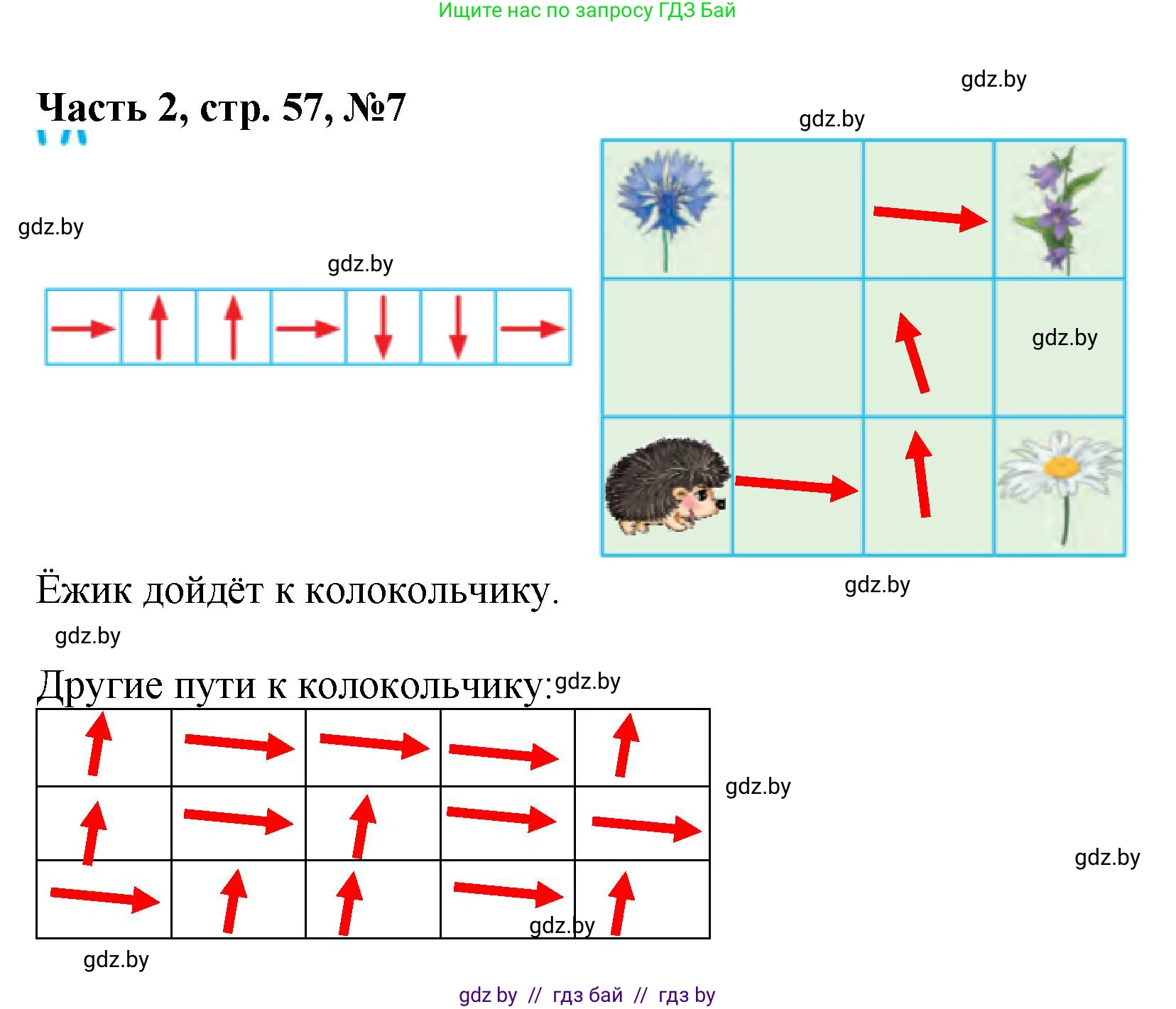 Математика, 1 класс Учебник, авторы: Муравьева Галина Леонидовна, Урбан Мария Анатольевна, издательство Академия образования, Минск, 2024, Часть 2, страница 57, номер 7, Решение