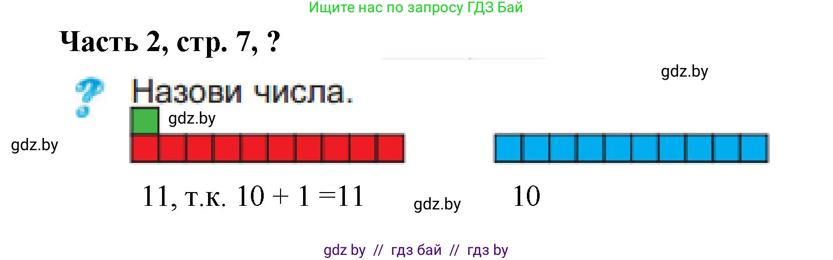 Математика, 1 класс Учебник, авторы: Муравьева Галина Леонидовна, Урбан Мария Анатольевна, издательство Академия образования, Минск, 2024, Часть 2, страница 7, Решение
